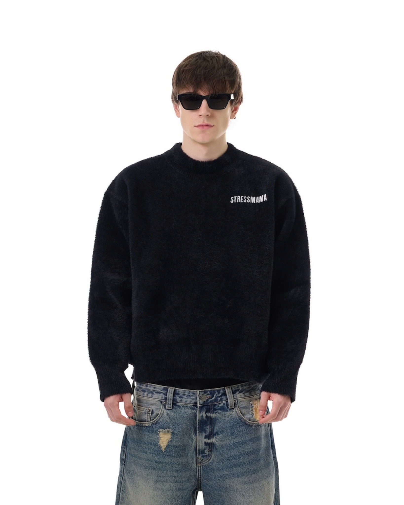 FW25 KNIT SWEATER - BLACK
