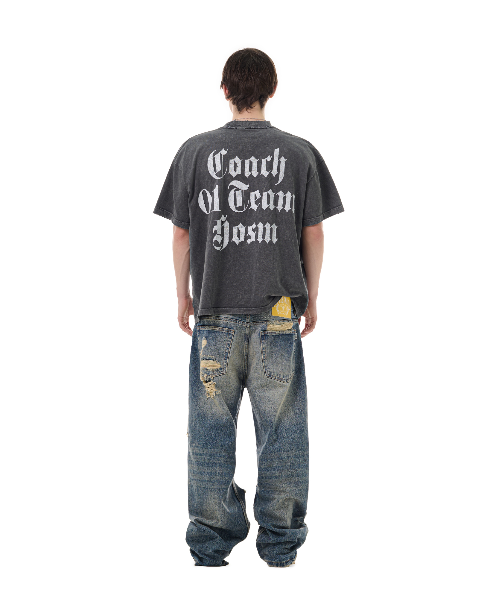 FW25 RIPPED BAGGY JEANS - BLUE
