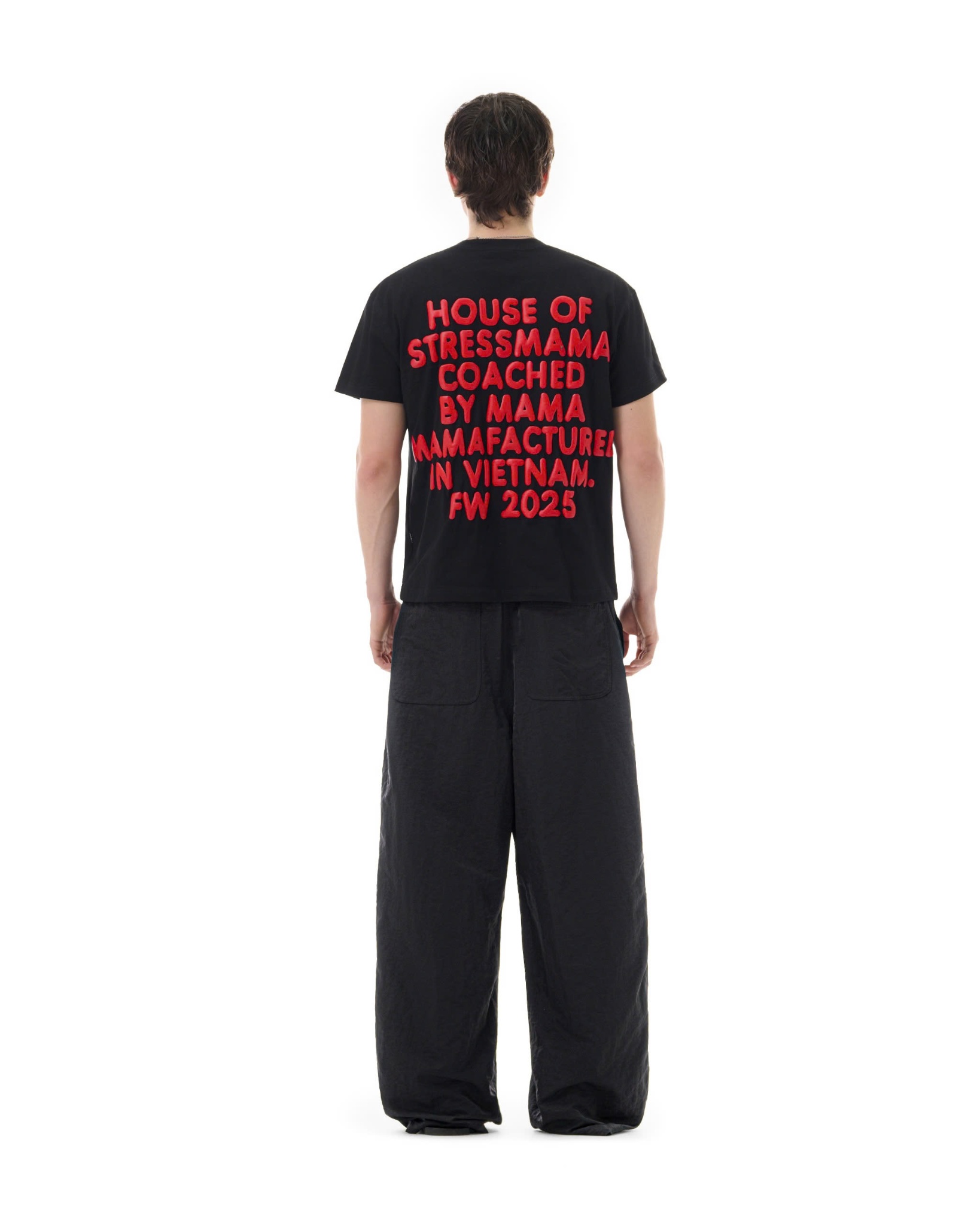 FW25 TEXT T-SHIRT - BLACK