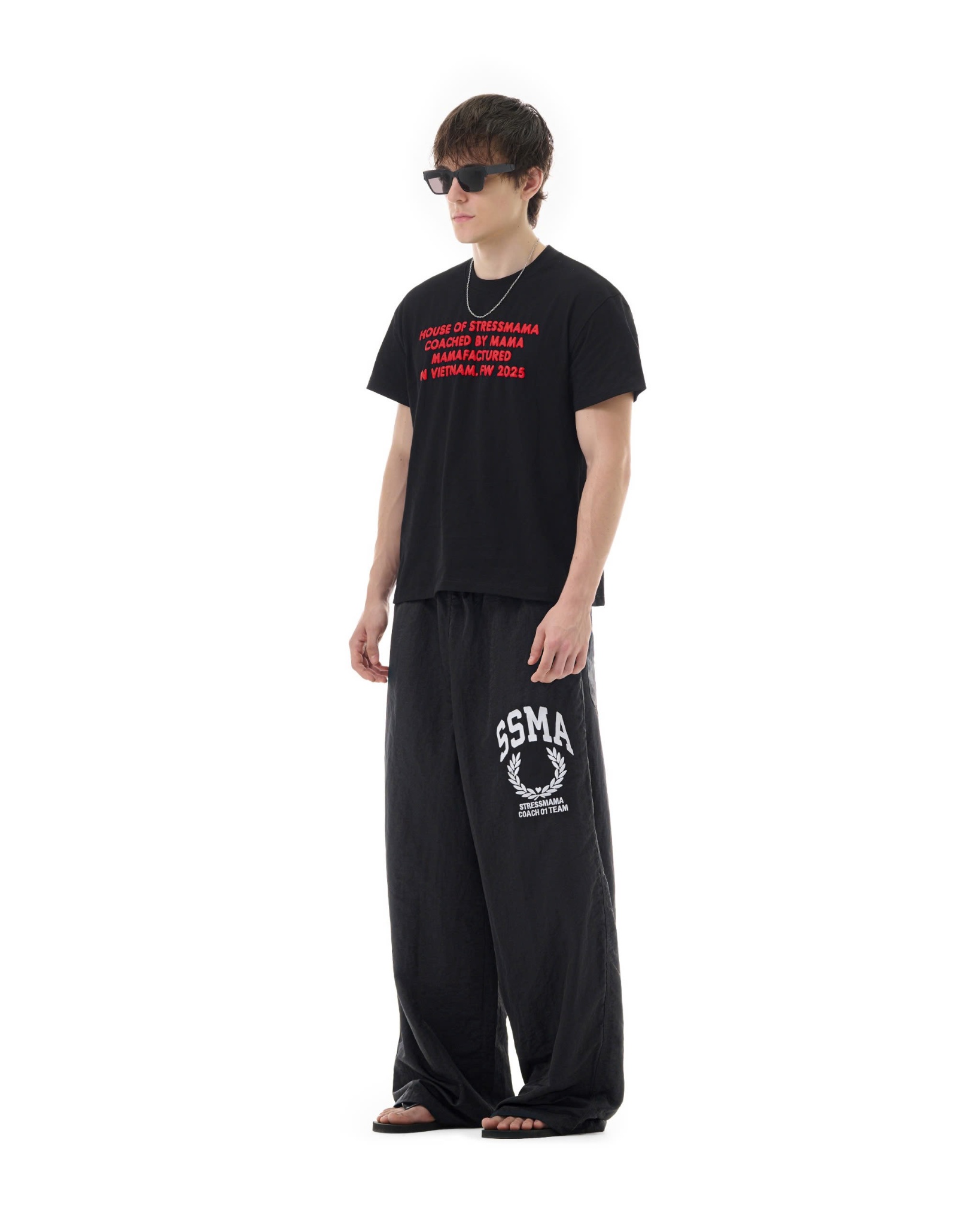 FW25 TEXT T-SHIRT - BLACK