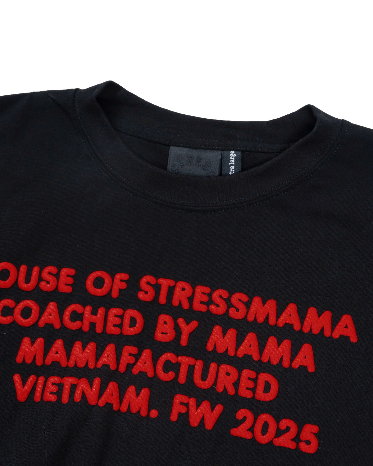 FW25 TEXT T-SHIRT - BLACK