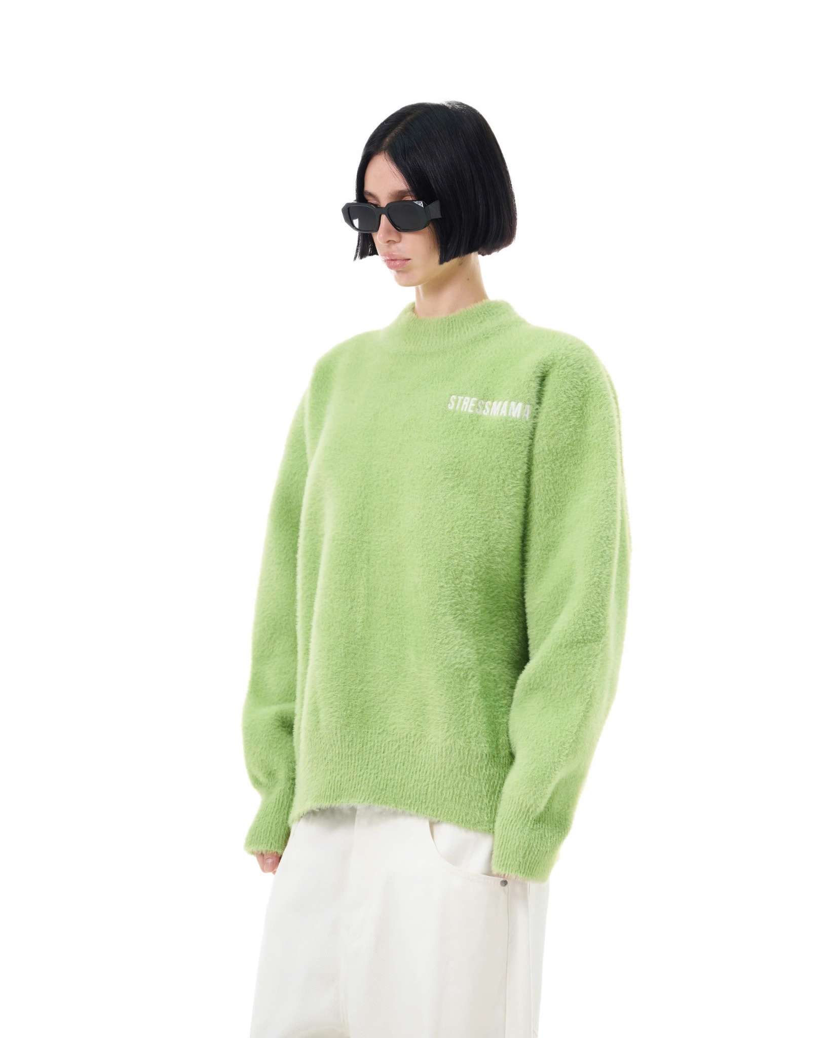 FW25 KNIT SWEATER - GREEN