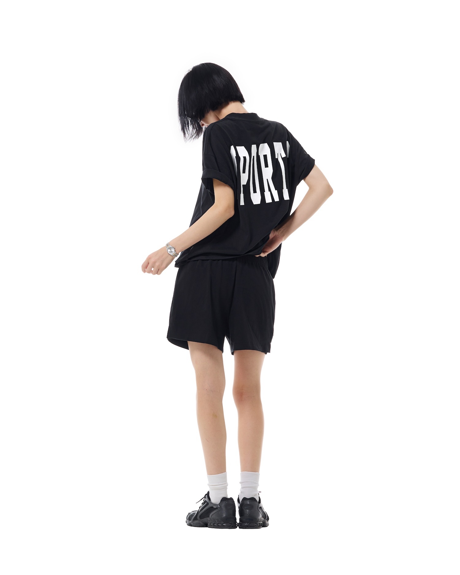 SSMA SPORTS SHORTS - BLACK