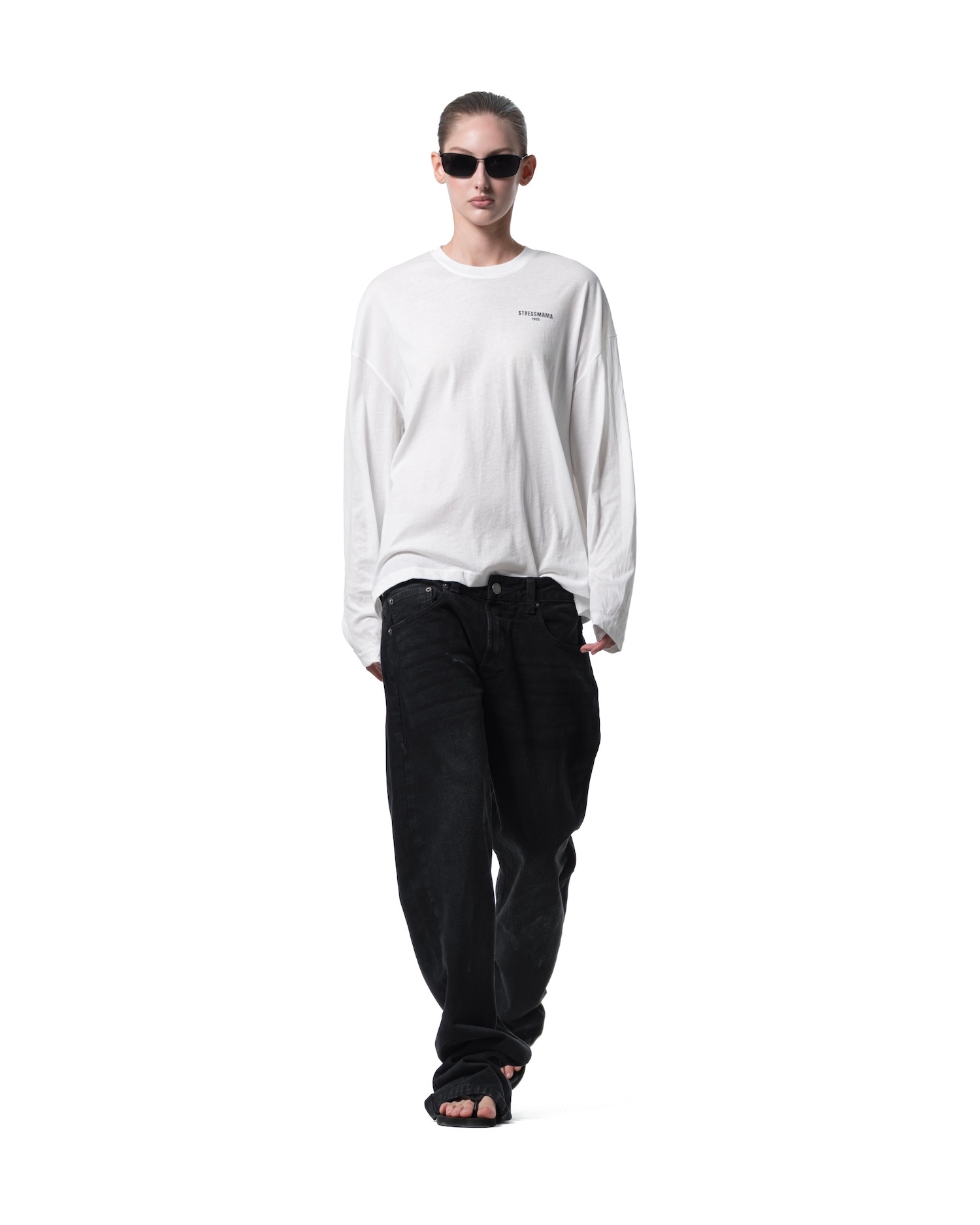 SS26 SHEER LONGSLEEVE - WHITE