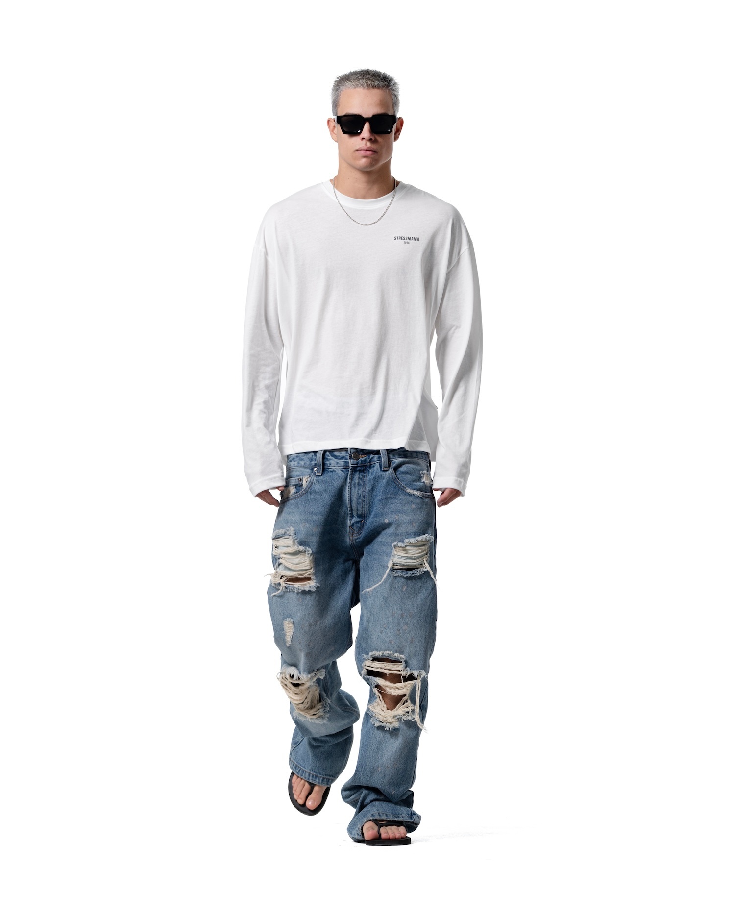 SS26 SHEER LONGSLEEVE - WHITE