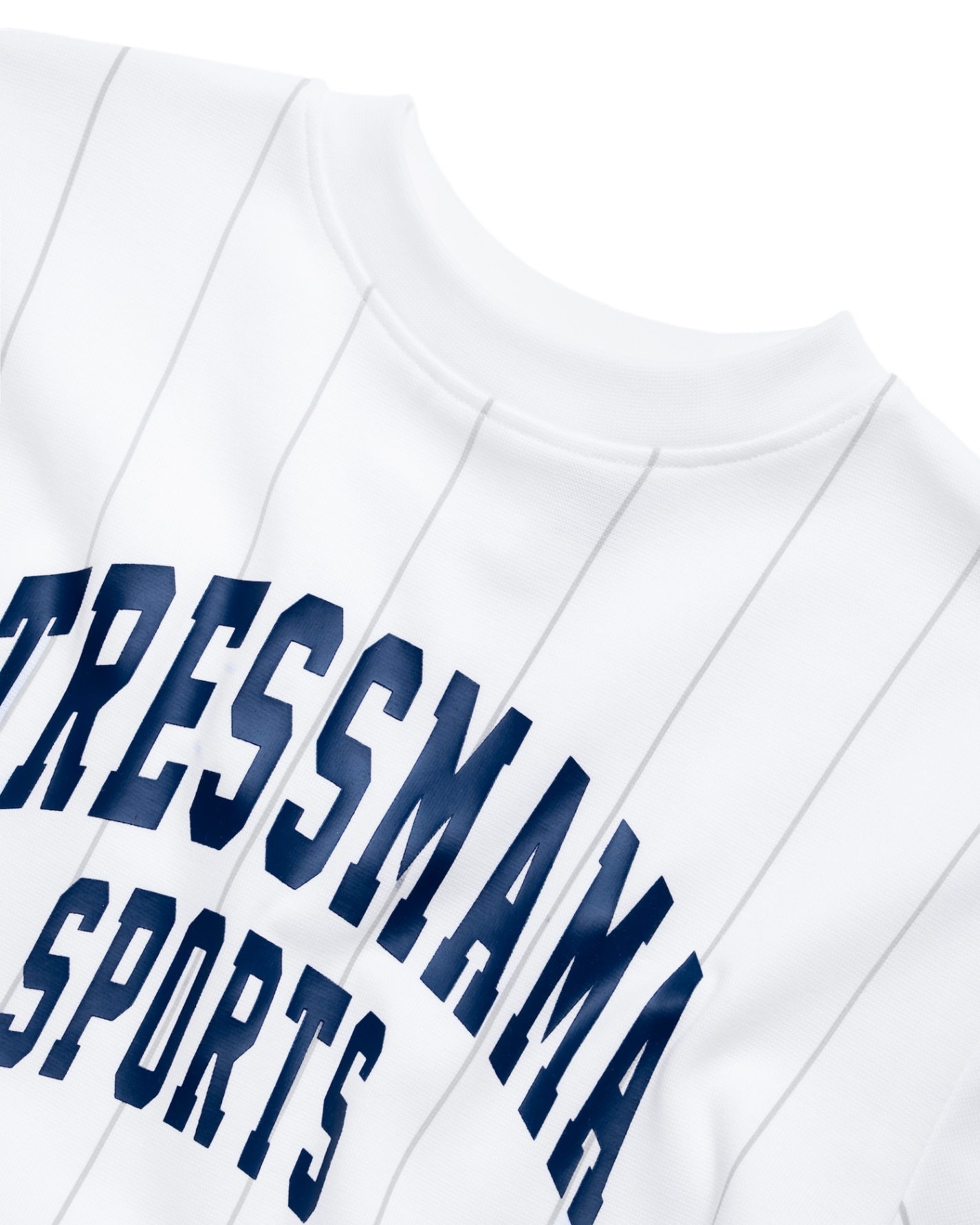 SSMA SPORTS STRIPED CROP T-SHIRT - WHITE