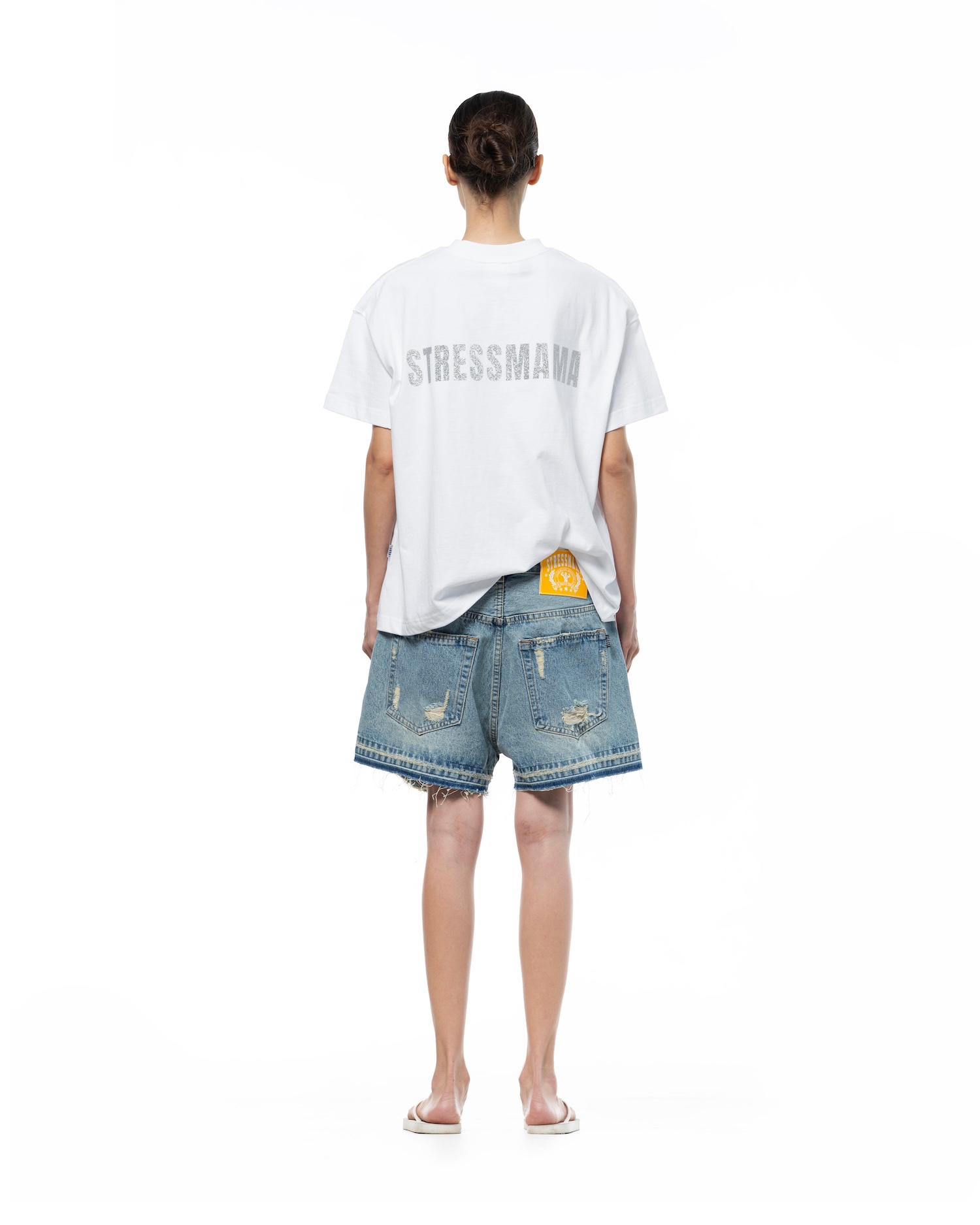 SSMA GLITTER T-SHIRT - WHITE