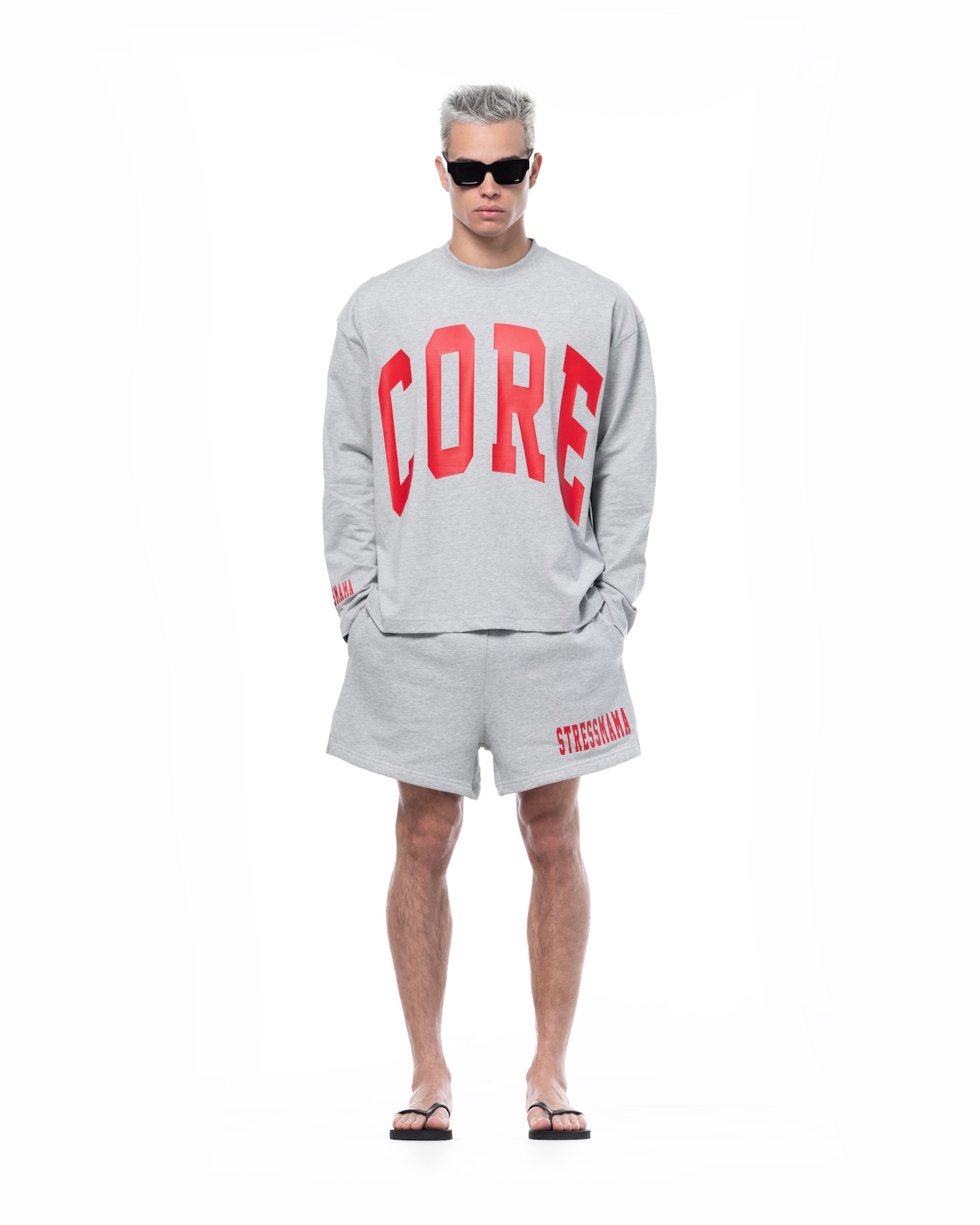 SSMA CORE V2 JERSEY SHORTS - GRAY