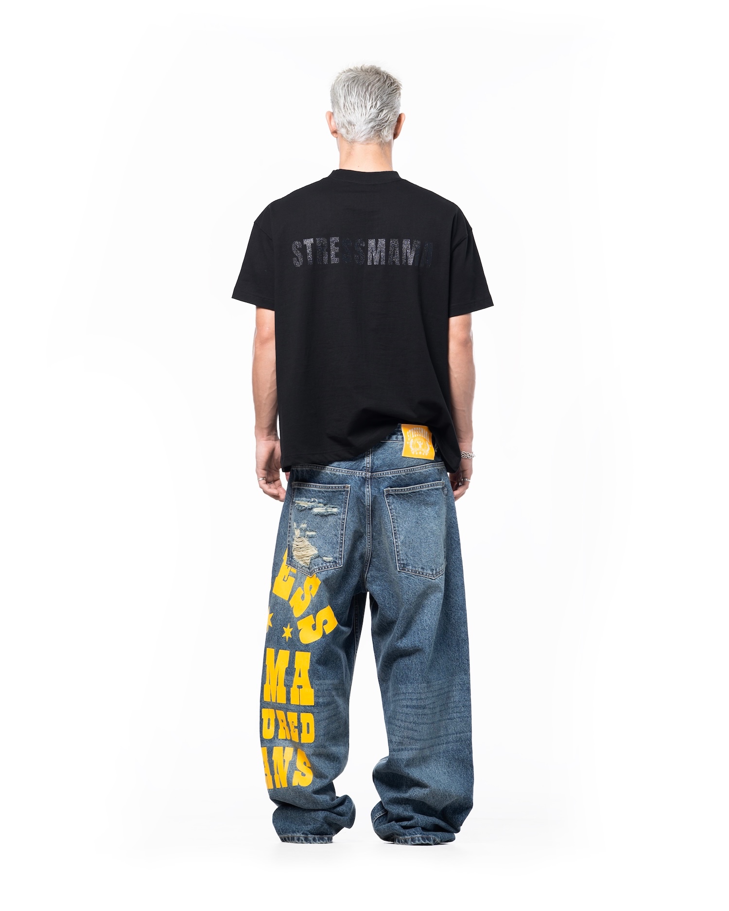 SSMA GLITTER T-SHIRT - BLACK