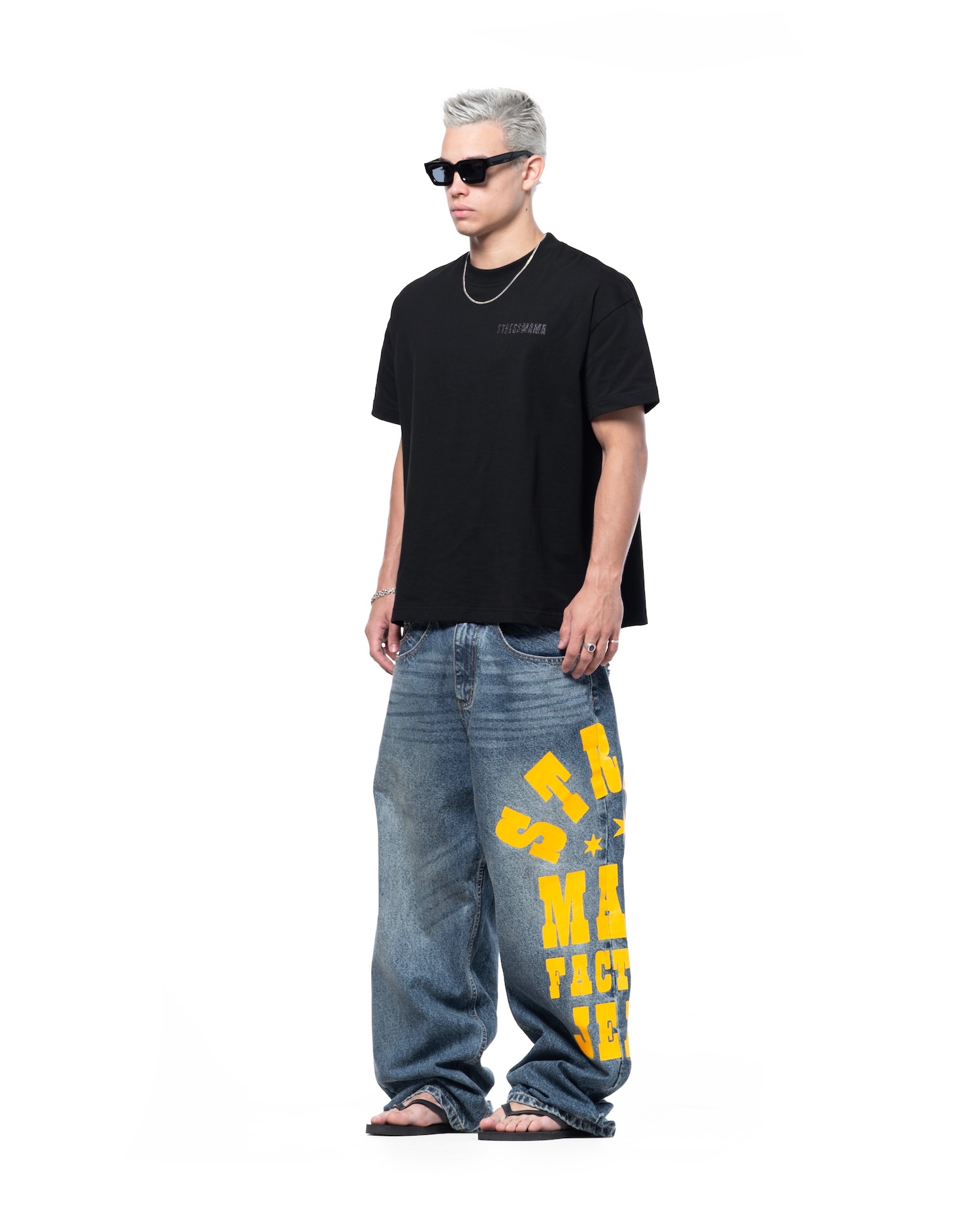 SSMA GLITTER T-SHIRT - BLACK