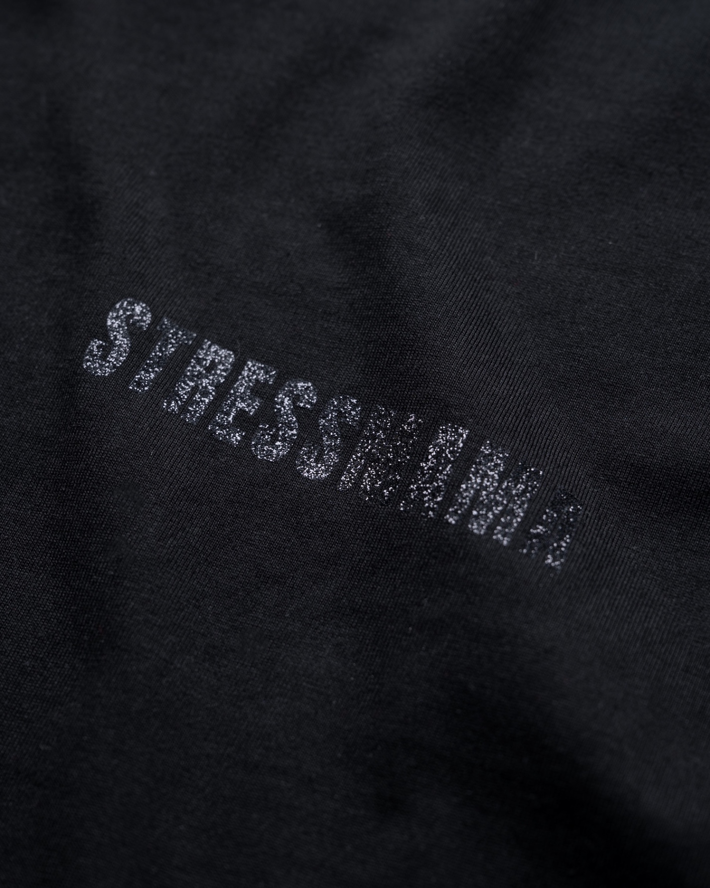 SSMA GLITTER T-SHIRT - BLACK