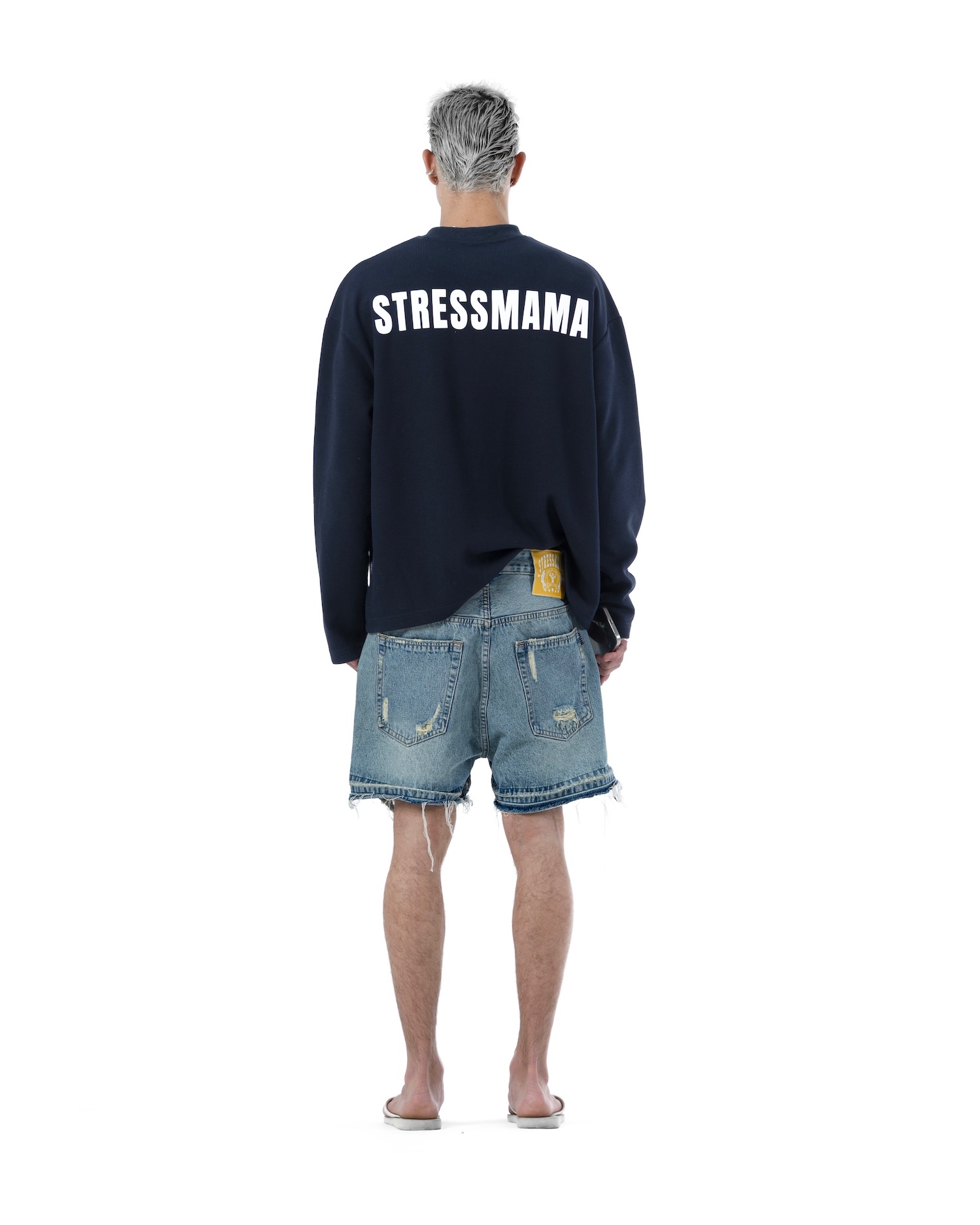 SS26 WAFFLE LONGSLEEVE - DARK BLUE
