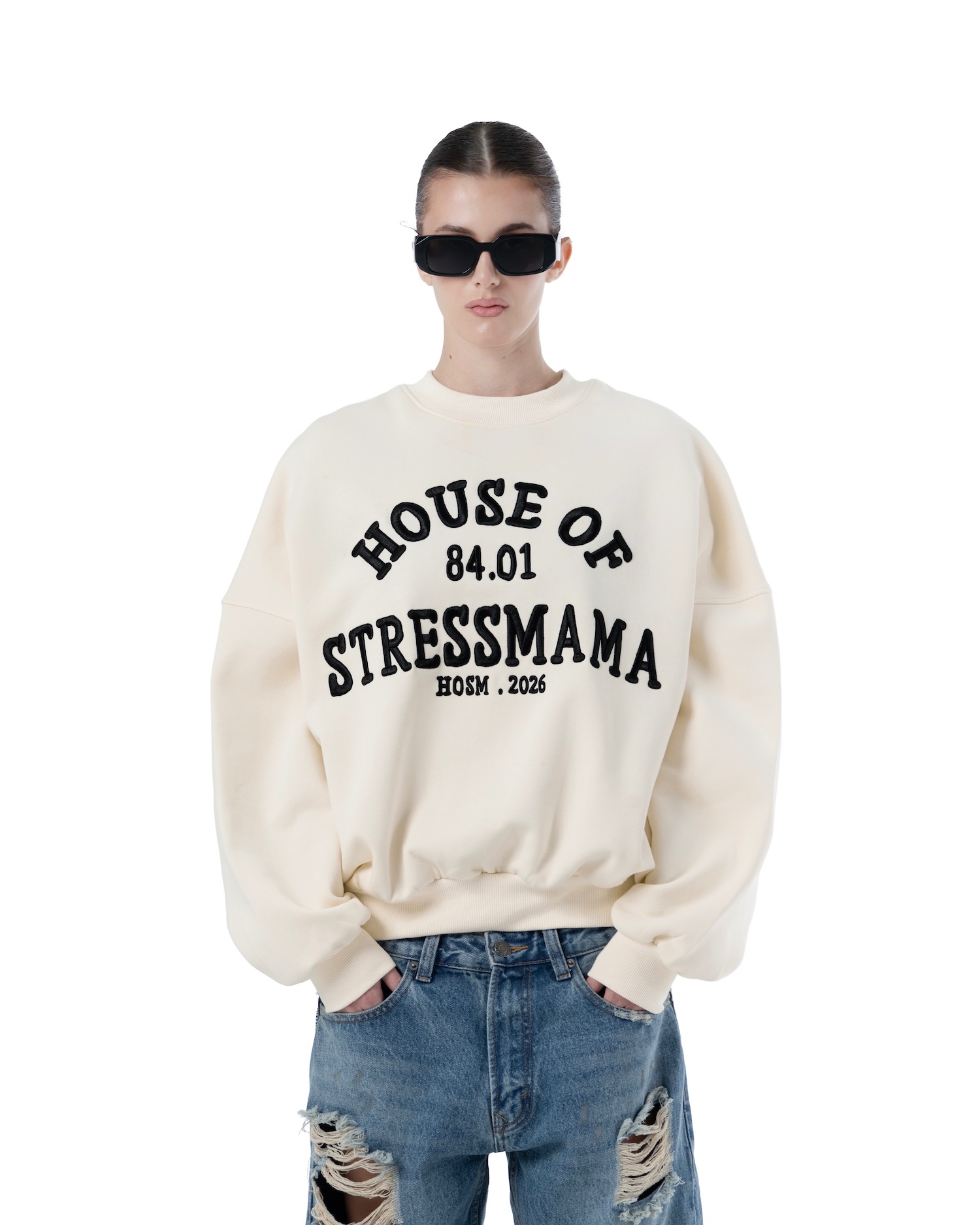 SS26 HOSM SWEATER - CREAM