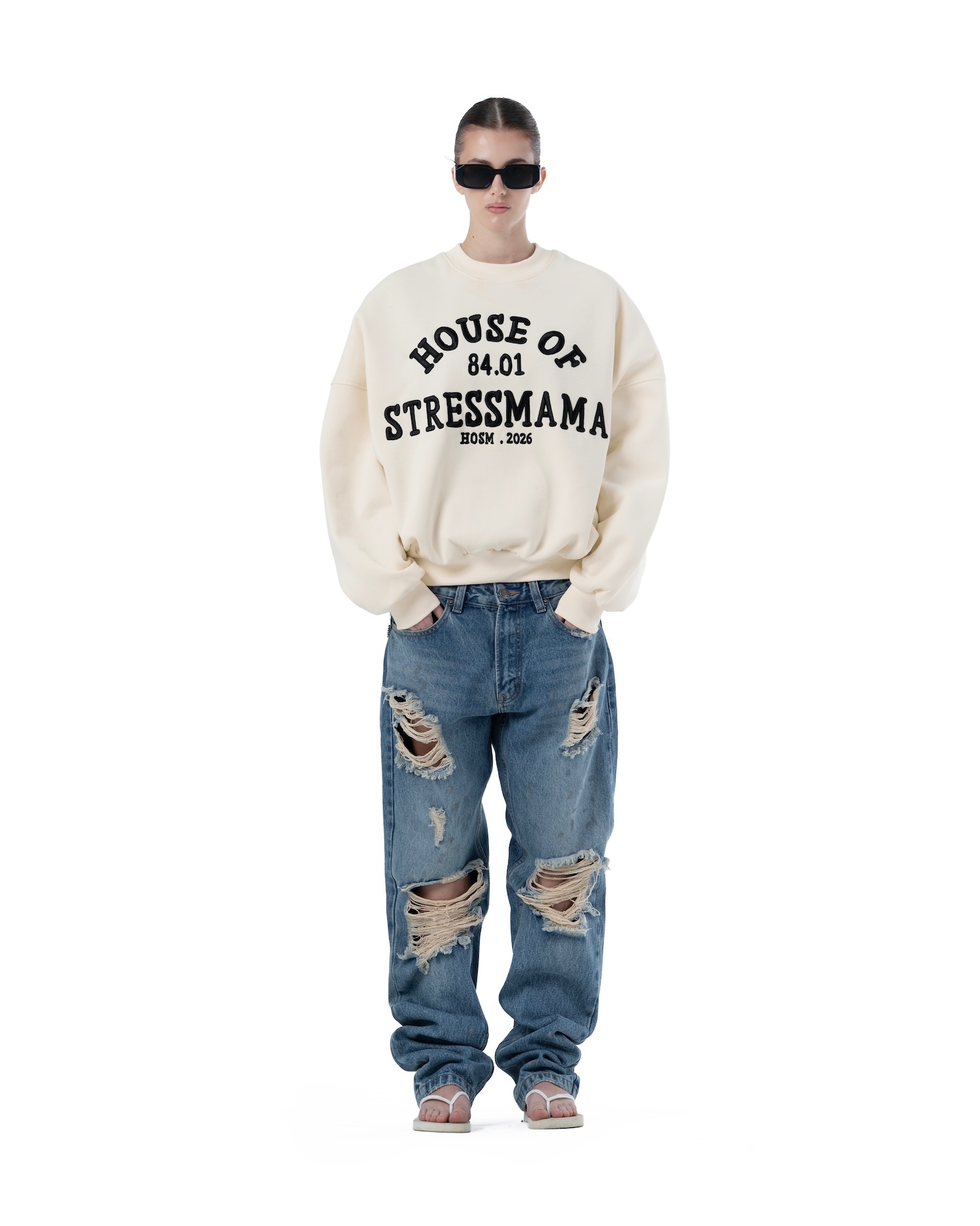 SS26 HOSM SWEATER - CREAM