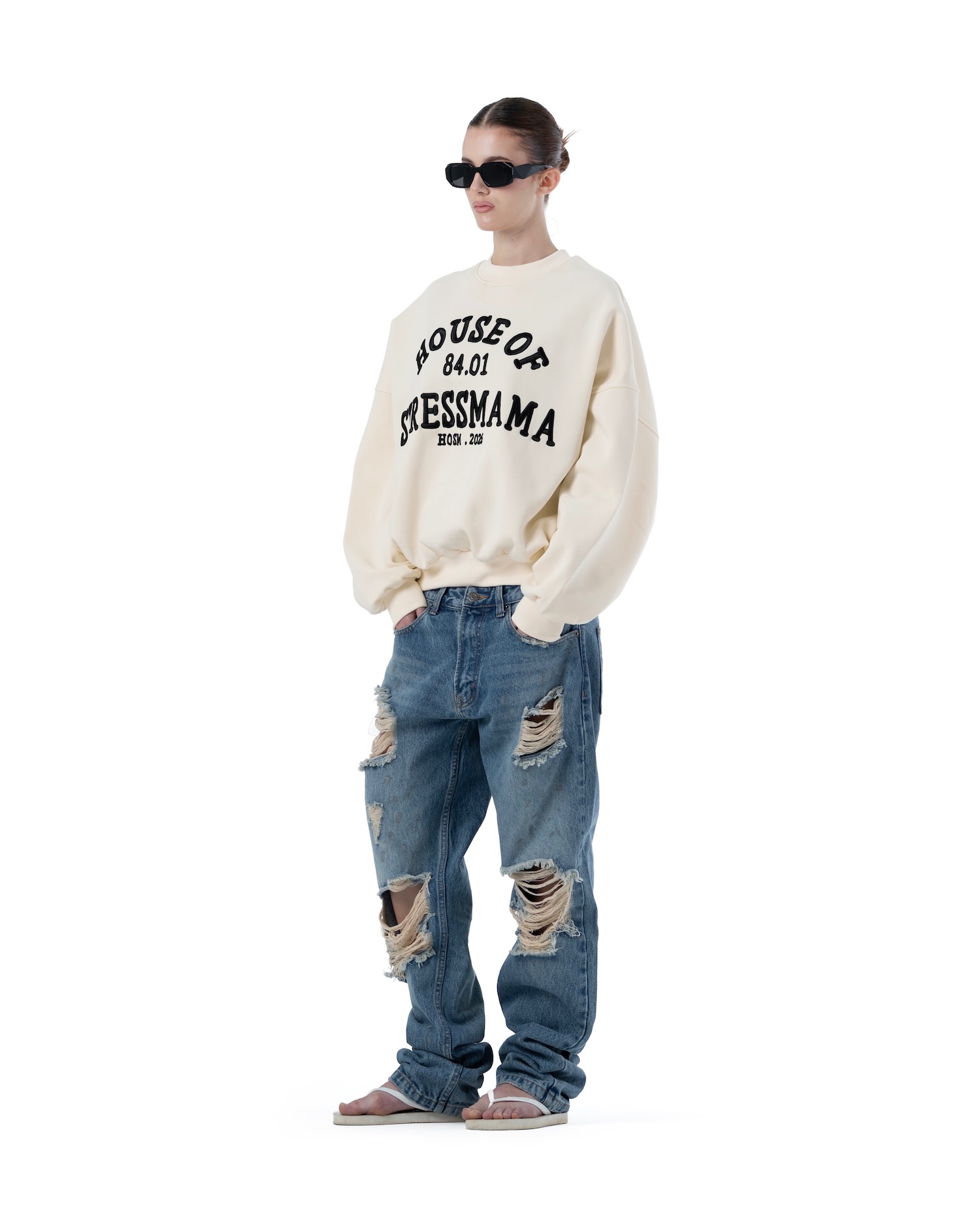 SS26 HOSM SWEATER - CREAM