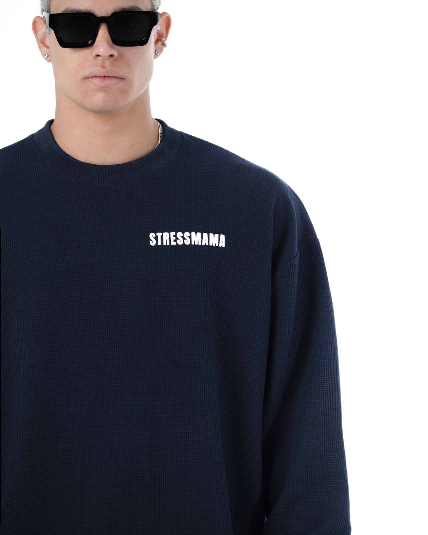 SS26 WAFFLE LONGSLEEVE - DARK BLUE