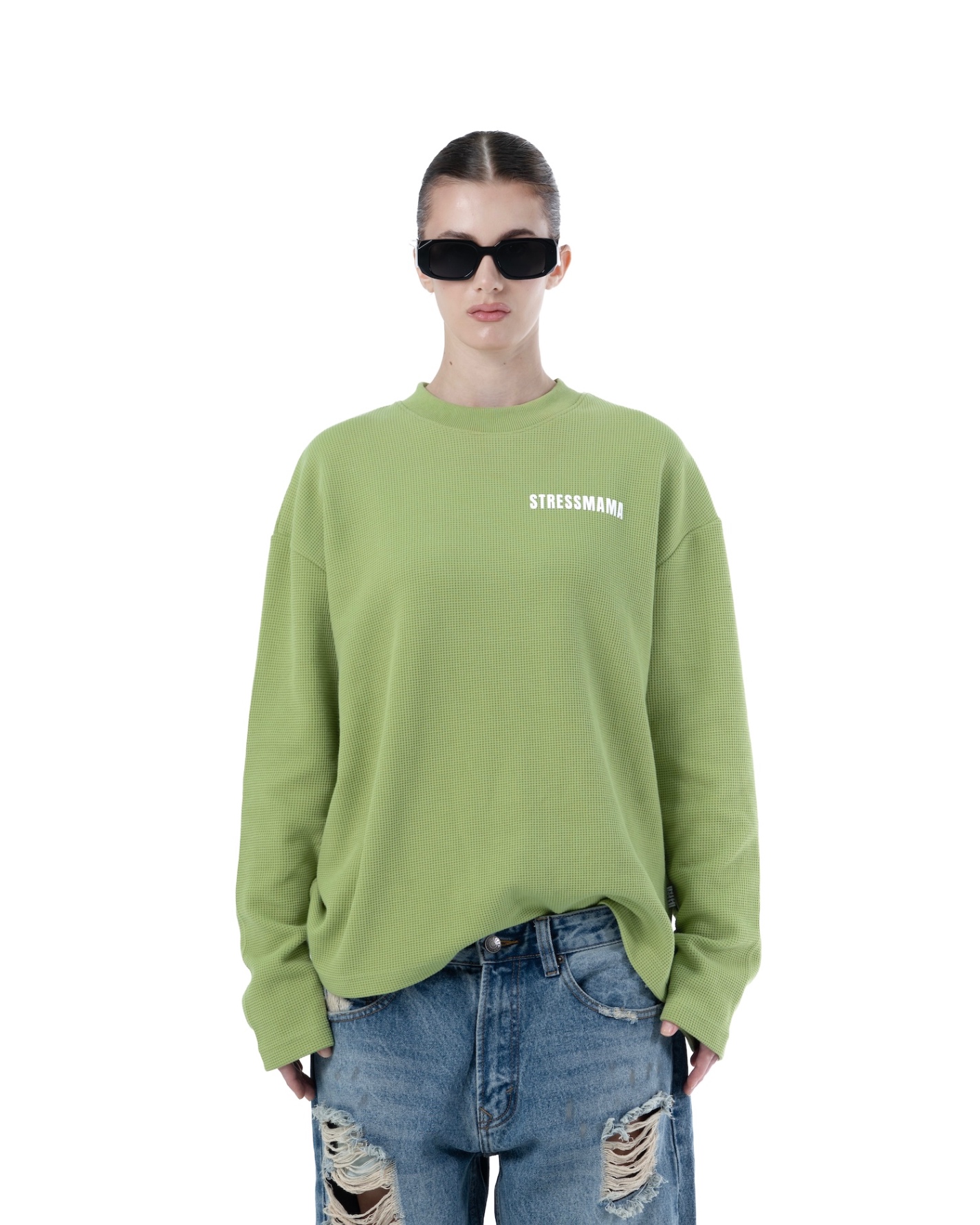 SS26 WAFFLE LONGSLEEVE - GREEN
