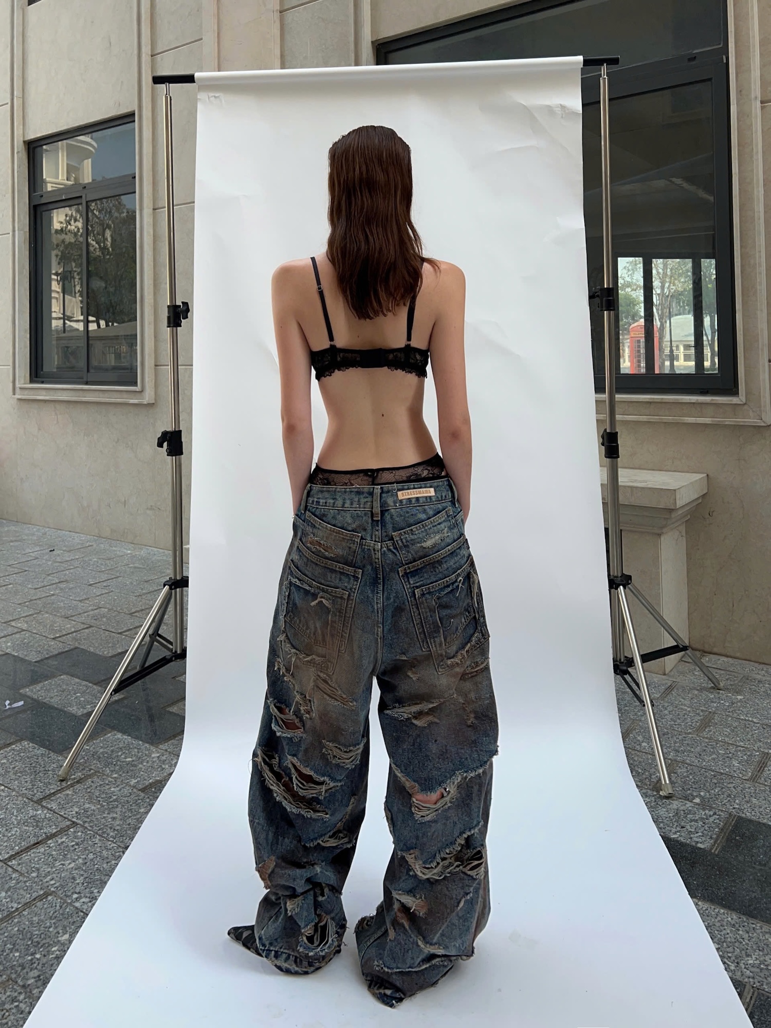 HOLIDAY24 DESTROYED JEANS - BLUE