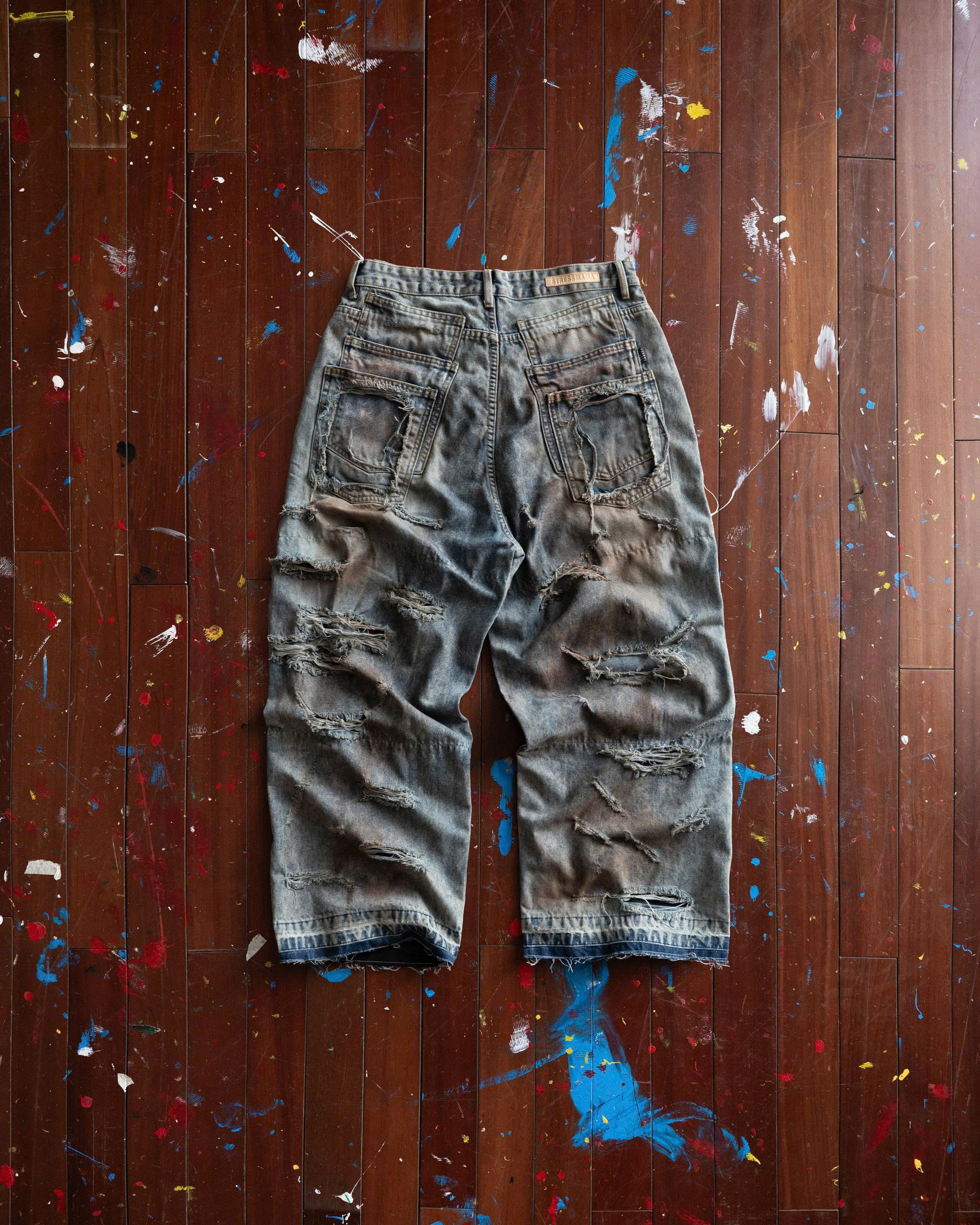 HOLIDAY24 DESTROYED JEANS - BLUE
