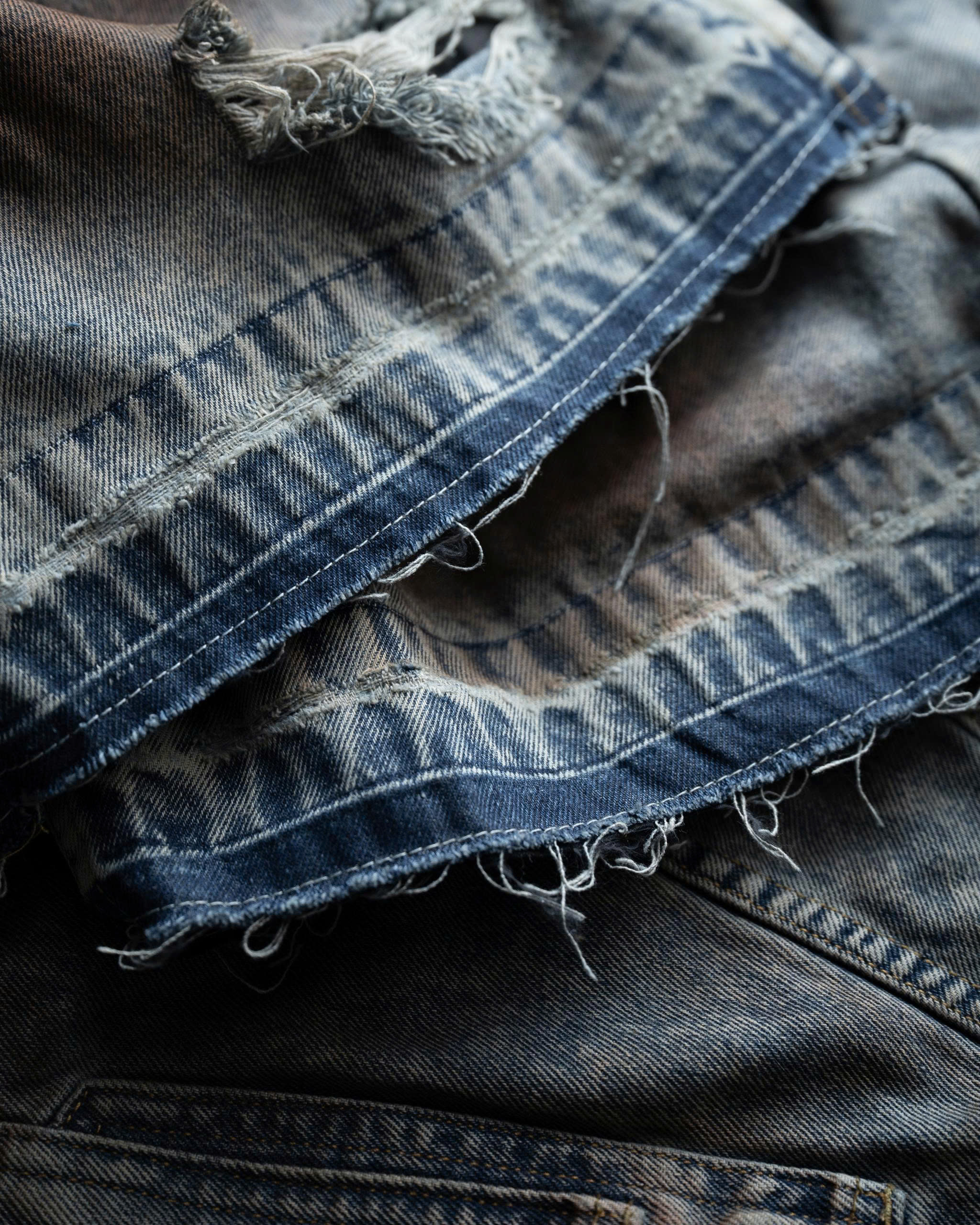 HOLIDAY24 DESTROYED JEANS - BLUE