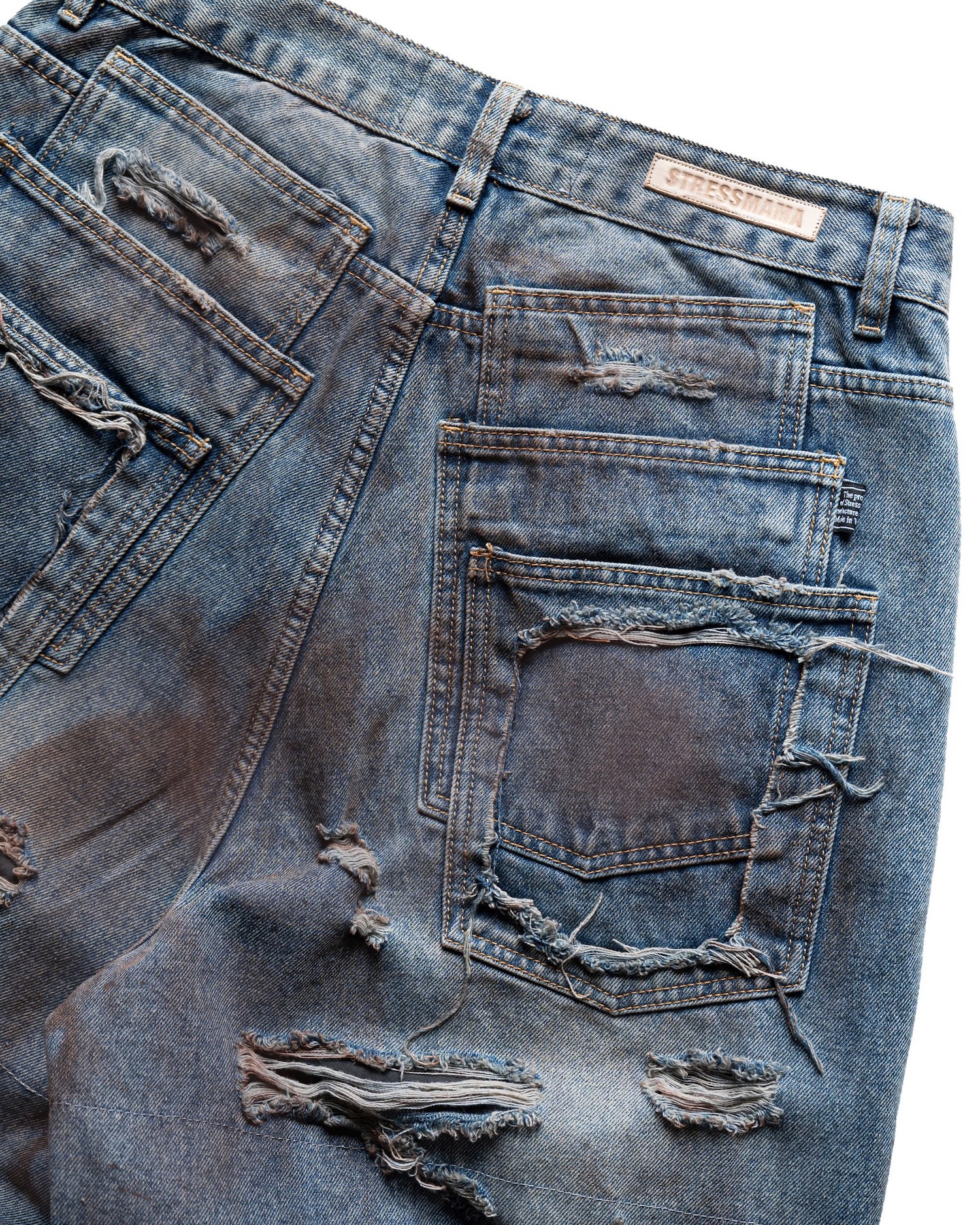 HOLIDAY24 DESTROYED JEANS - BLUE