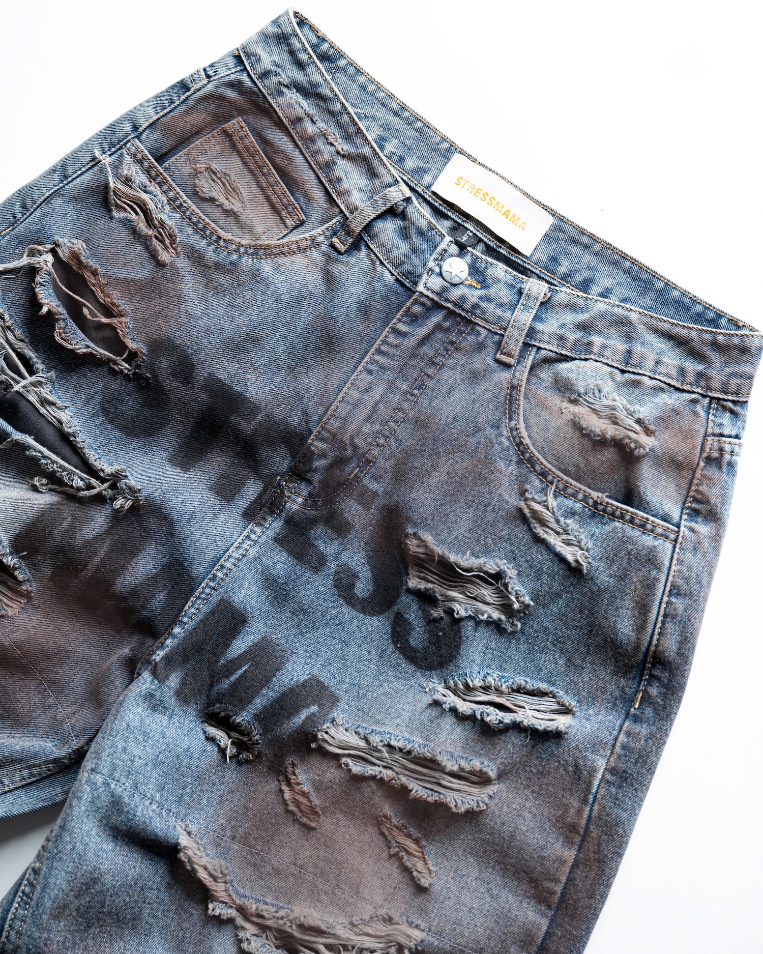 HOLIDAY24 DESTROYED JEANS - BLUE