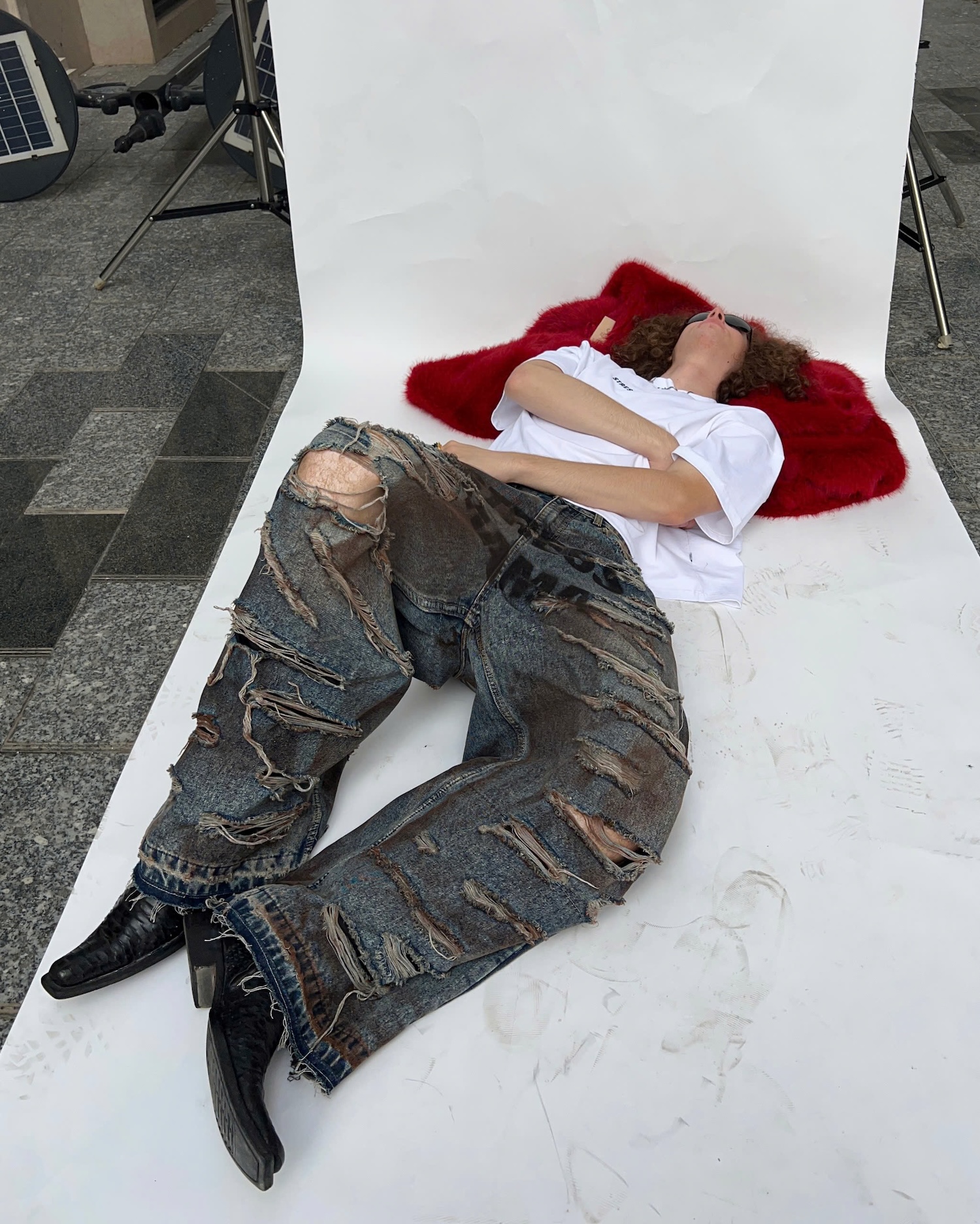 HOLIDAY24 DESTROYED JEANS - BLUE
