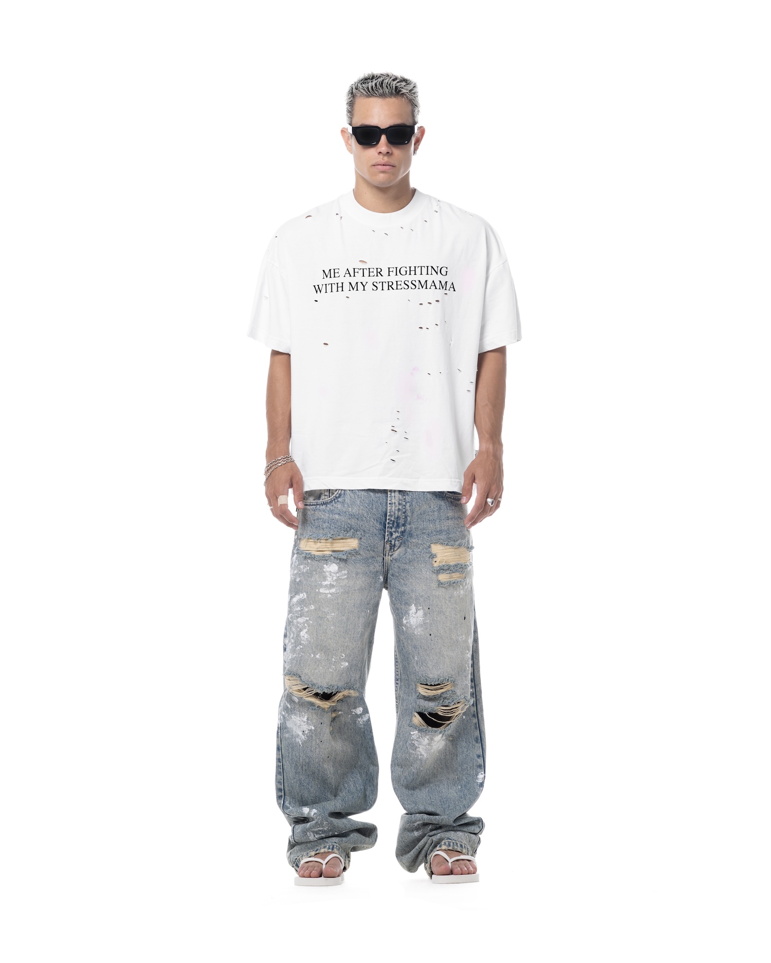 SS26 FIGHT T-SHIRT - WHITE
