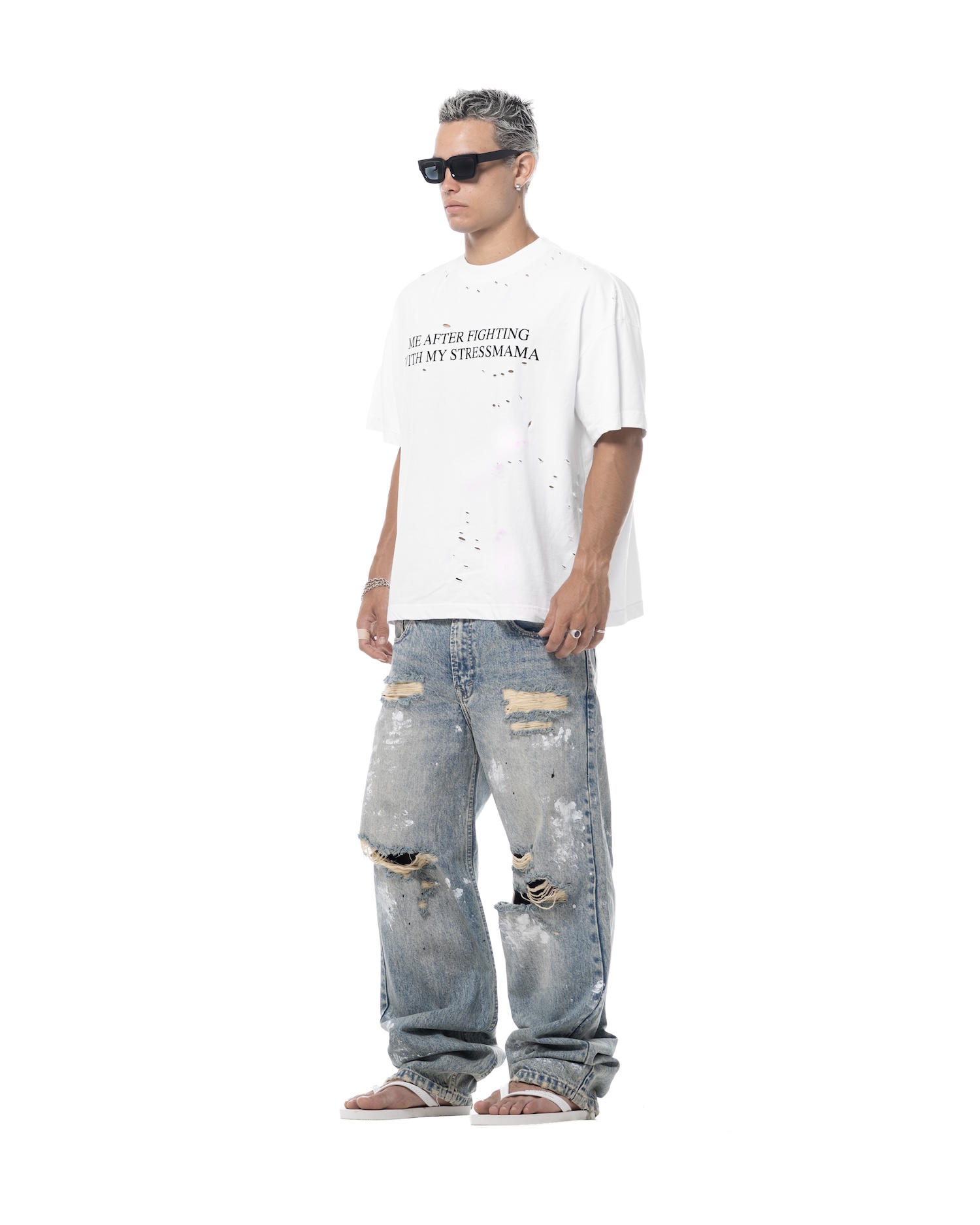 SS26 FIGHT T-SHIRT - WHITE