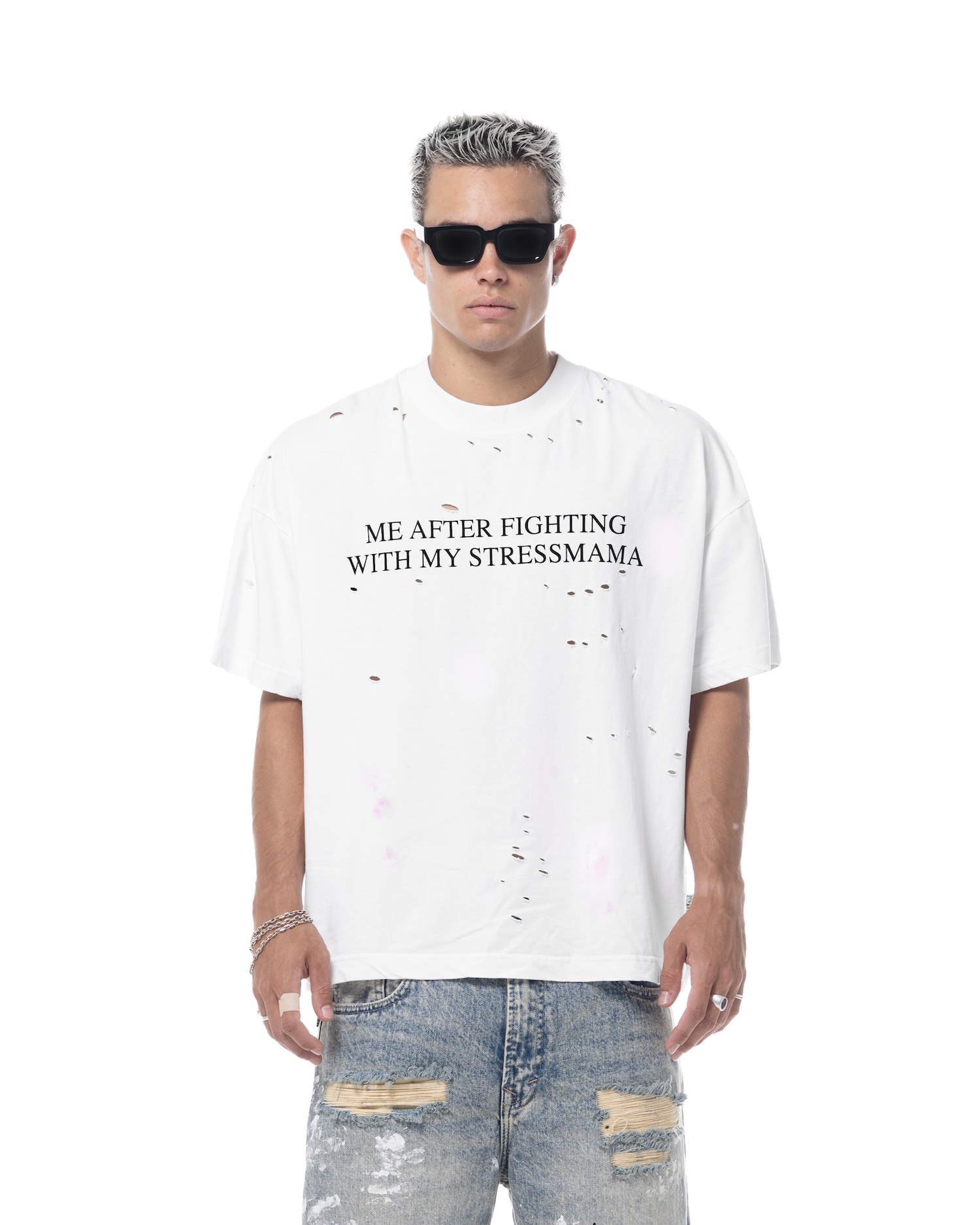 SS26 FIGHT T-SHIRT - WHITE