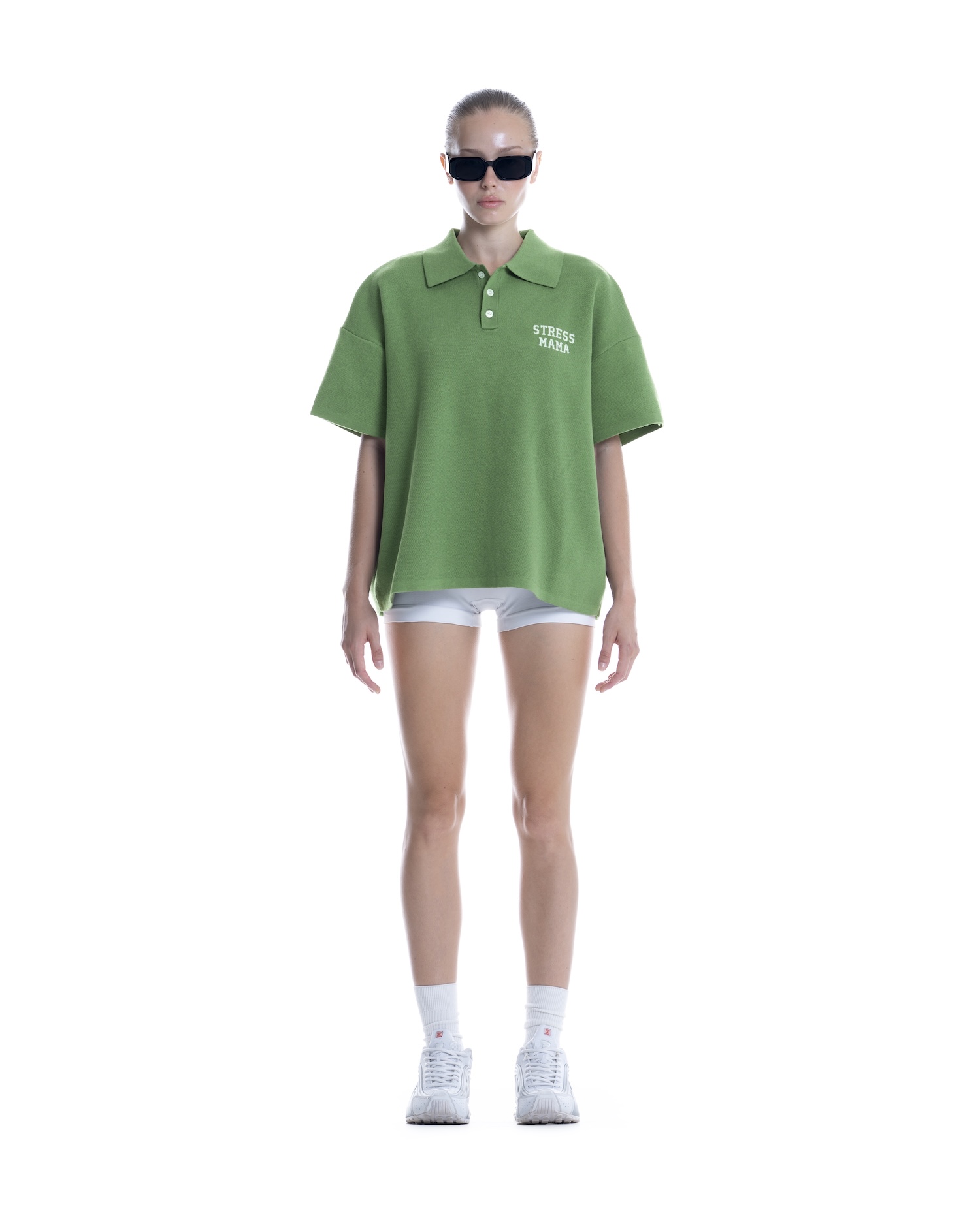 SS26 KNIT POLO - GREEN