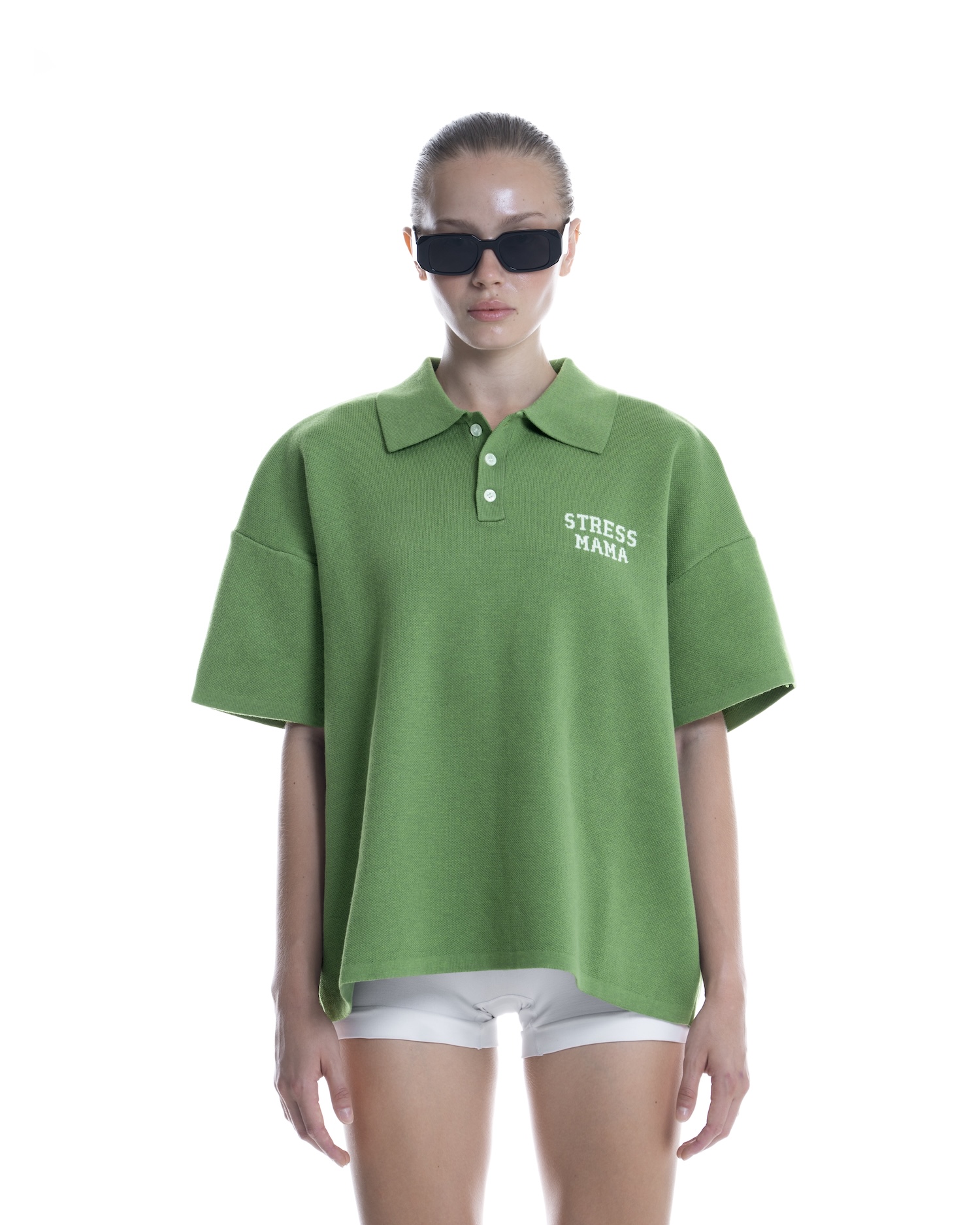 SS26 KNIT POLO - GREEN