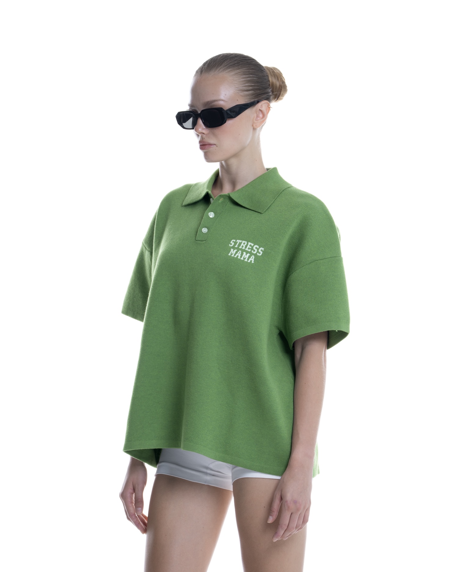 SS26 KNIT POLO - GREEN