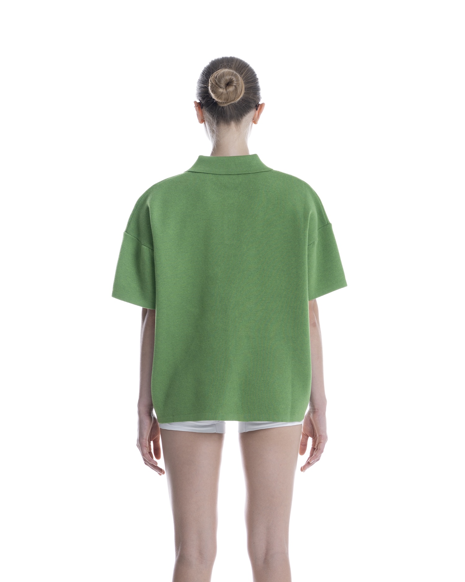 SS26 KNIT POLO - GREEN