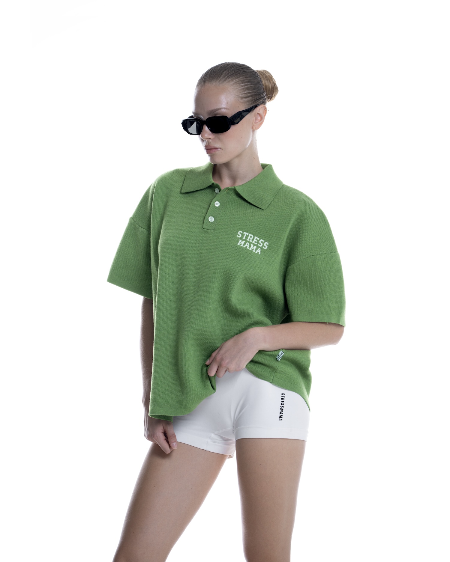 SS26 KNIT POLO - GREEN