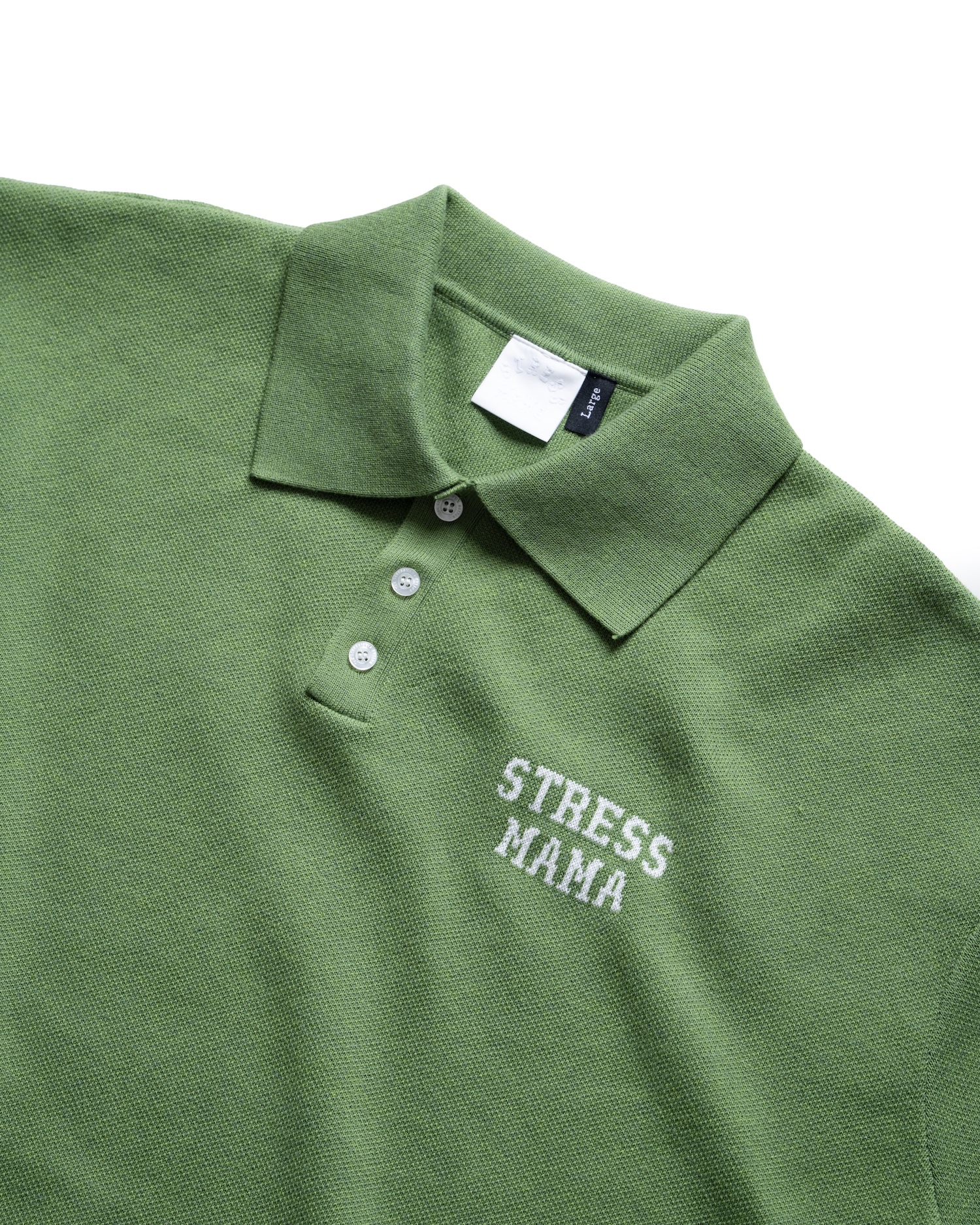 SS26 KNIT POLO - GREEN