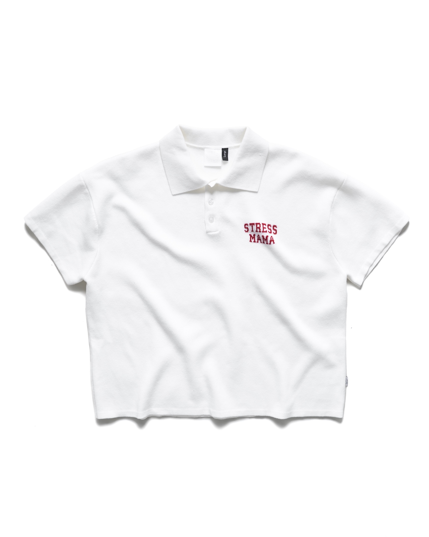 SS26 KNIT POLO - WHITE