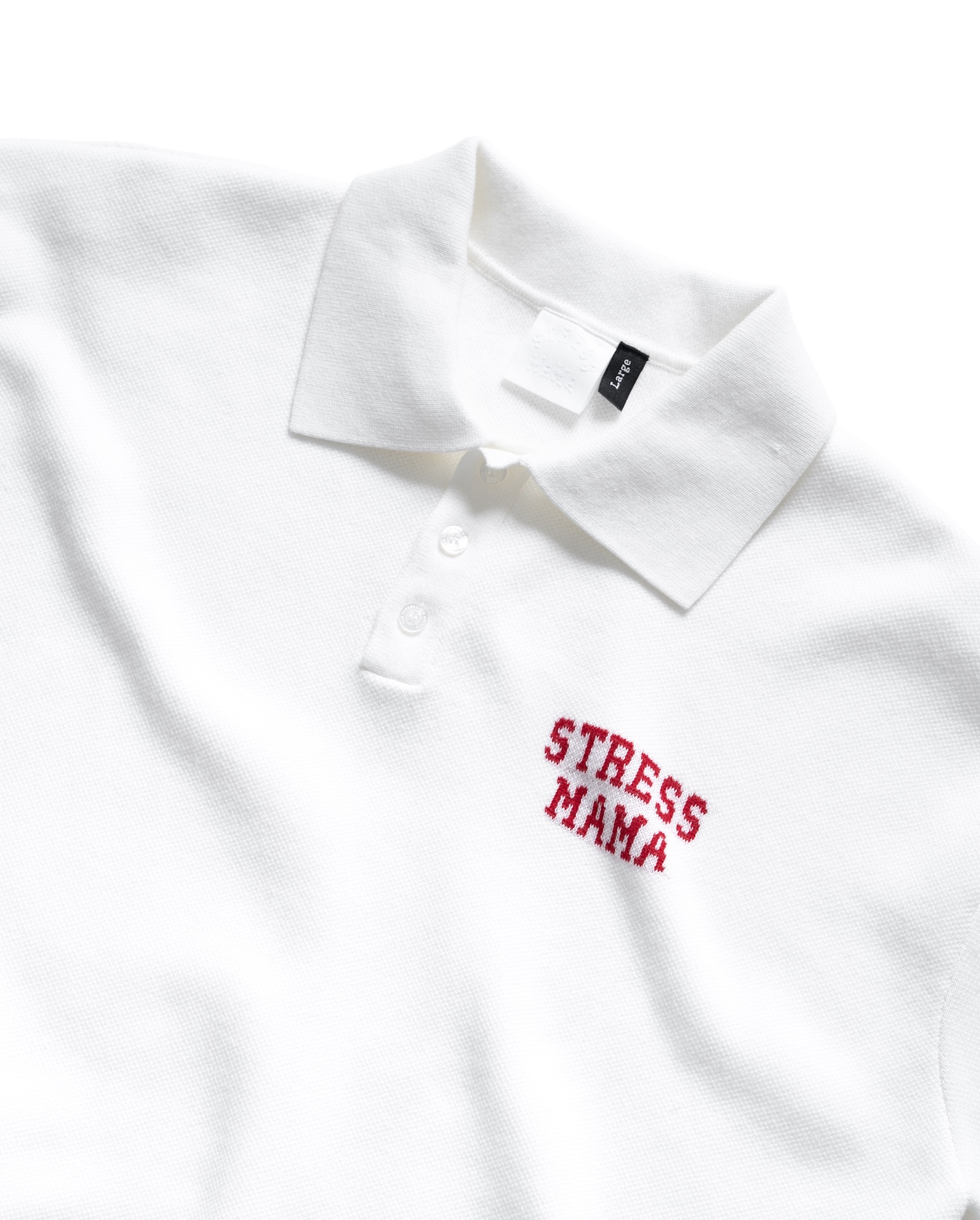 SS26 KNIT POLO - WHITE