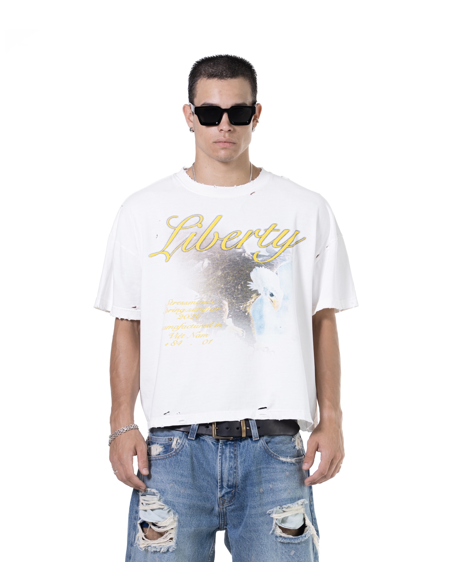 SS26 LIBERTY T-SHIRT - WHITE