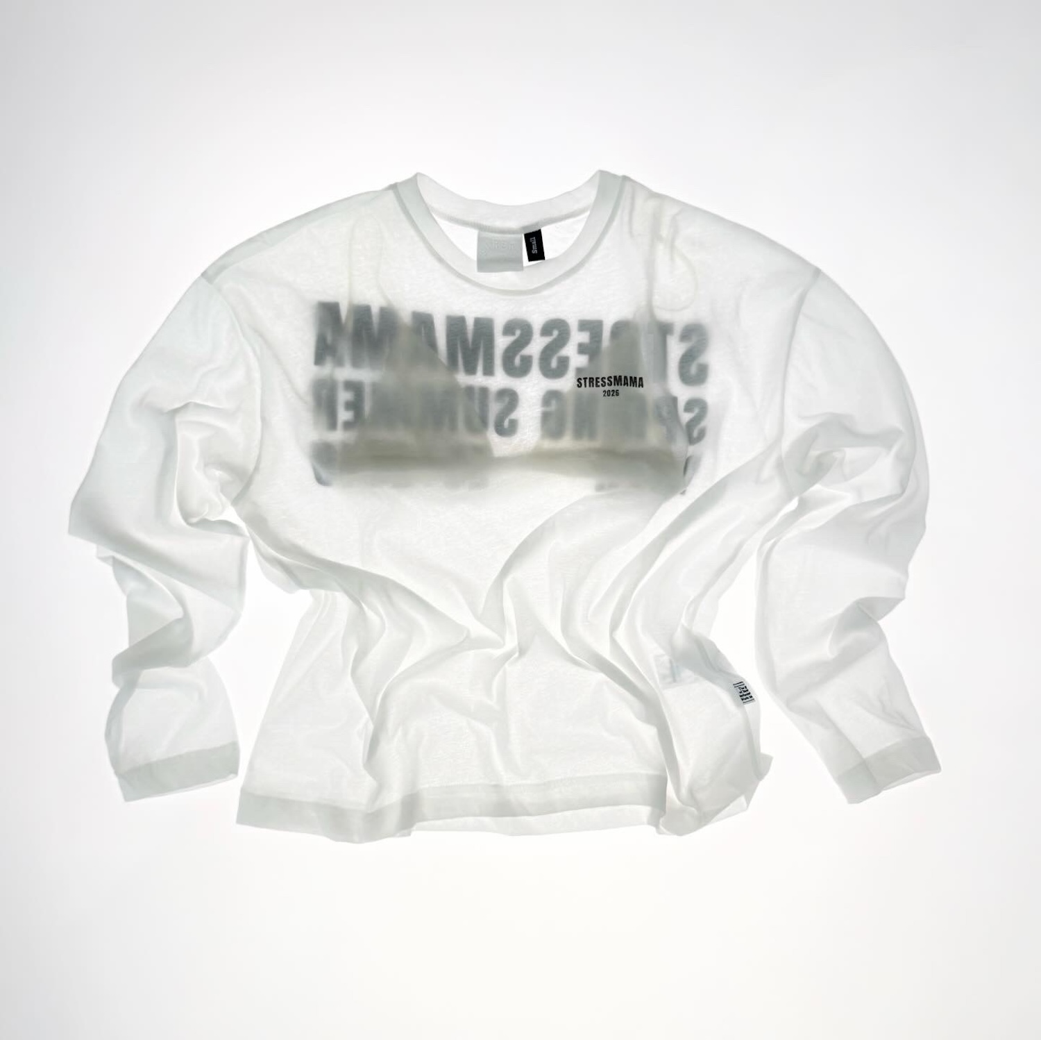 SS26 SHEER LONGSLEEVE - WHITE