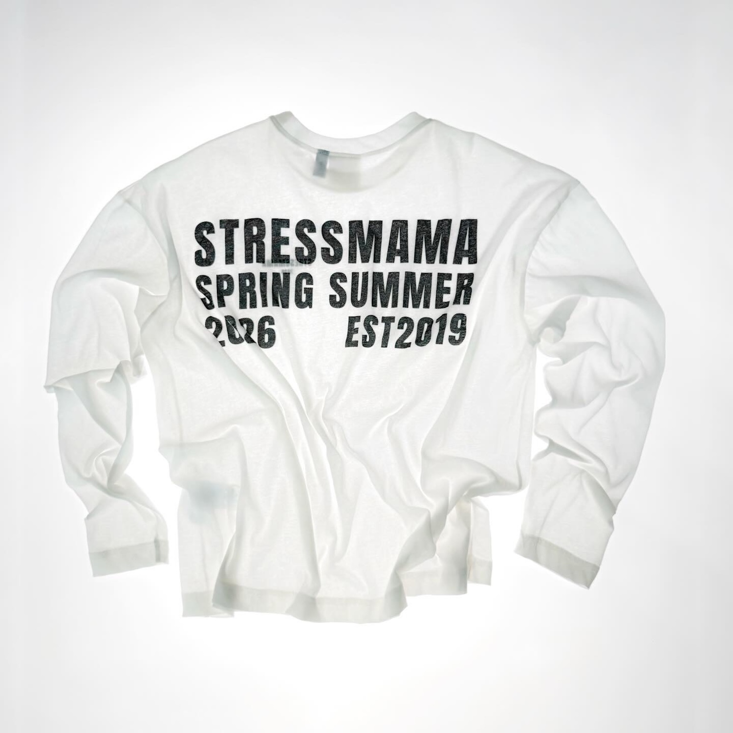 SS26 SHEER LONGSLEEVE - WHITE