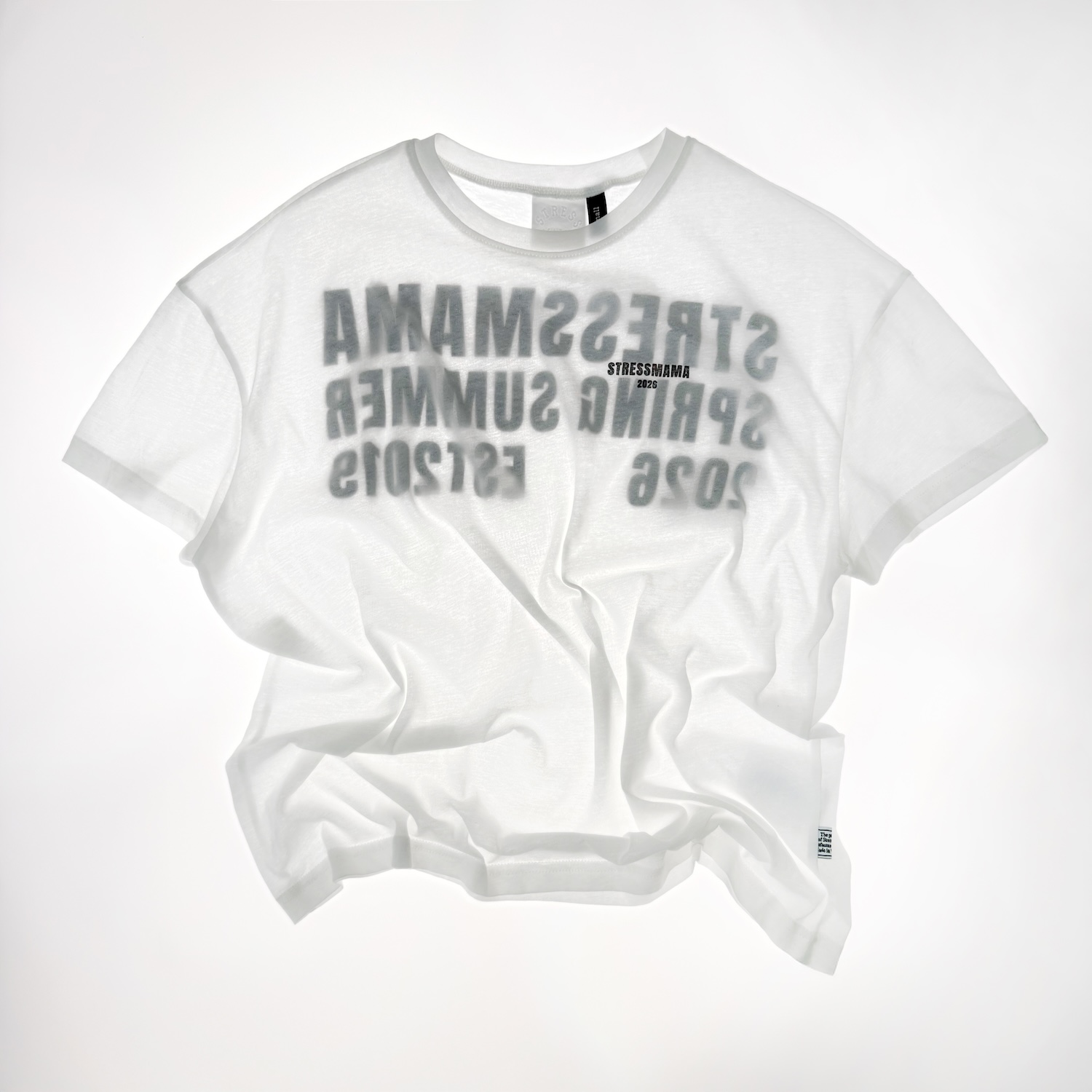 SS26 SHEER T-SHIRT - WHITE