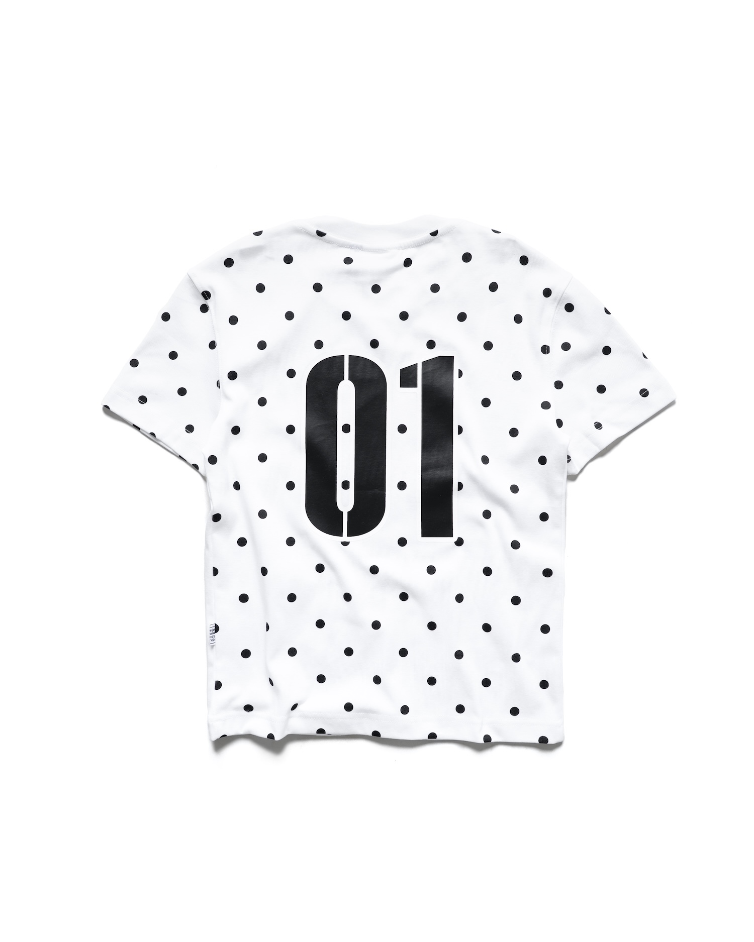SSMA 01 POLKA DOT SMART FIT T-SHIRT - WHITE