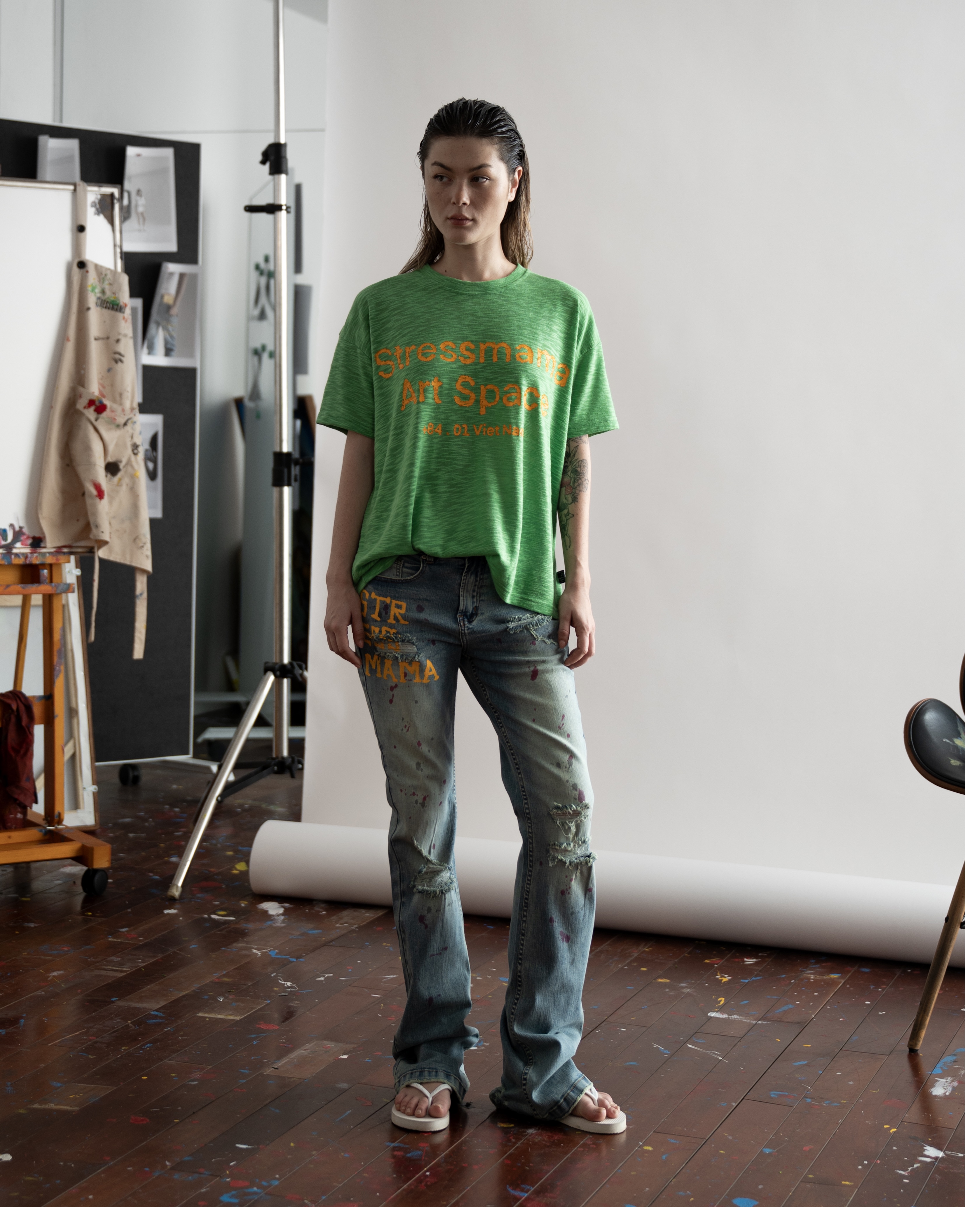 SSMA ART SPACE 8401 T-SHIRT - GREEN
