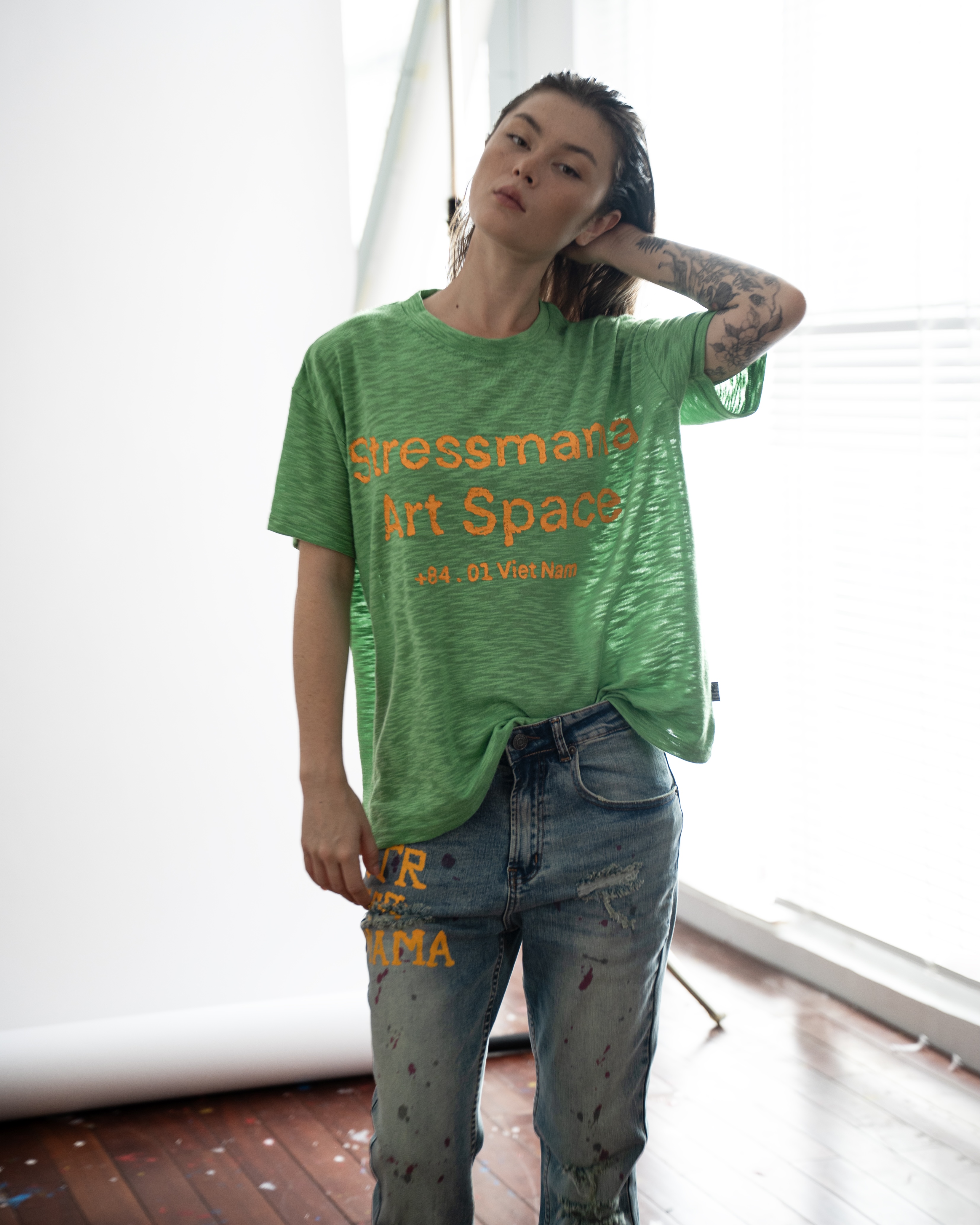 SSMA ART SPACE 8401 T-SHIRT - GREEN
