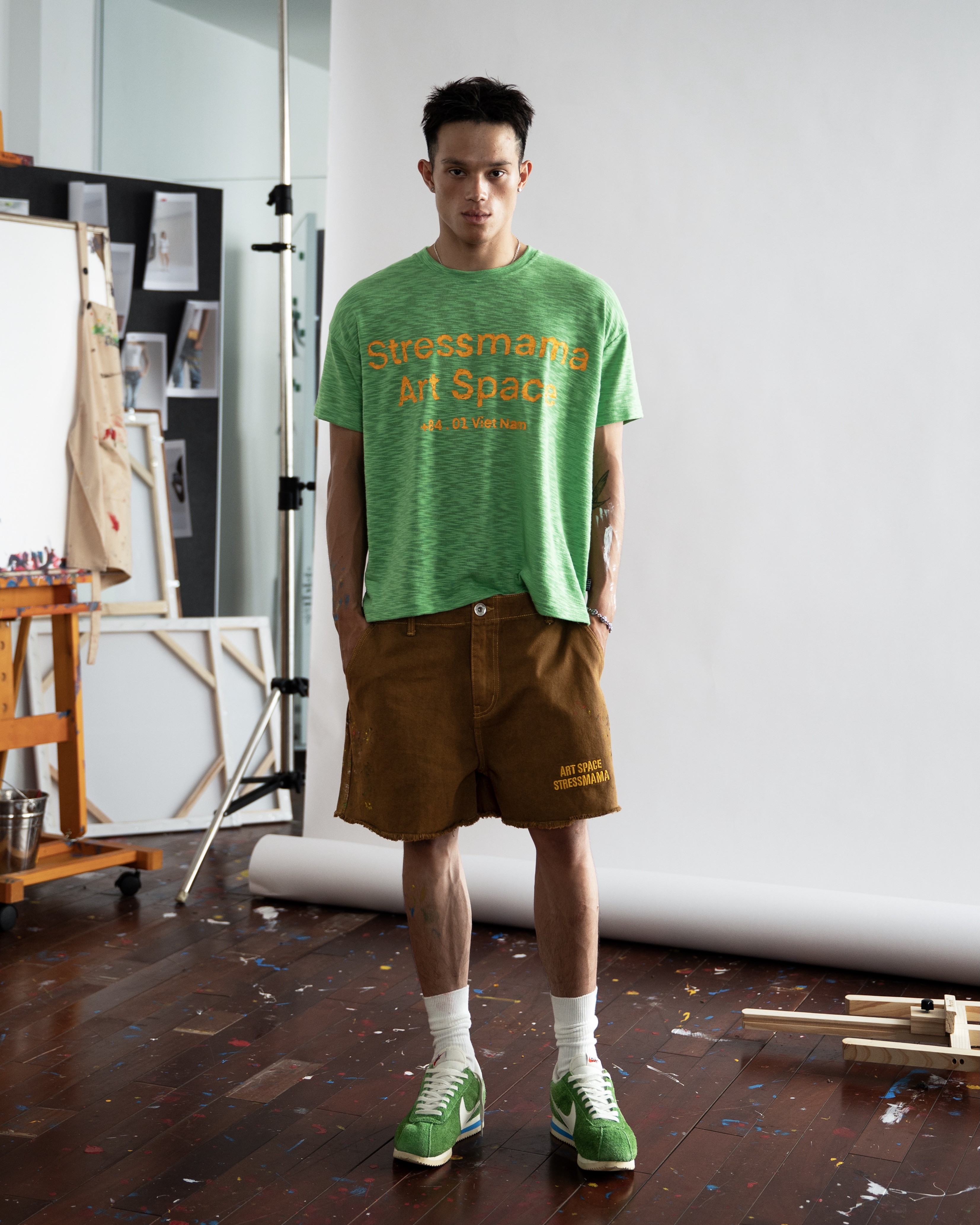 SSMA ART SPACE 8401 T-SHIRT - GREEN