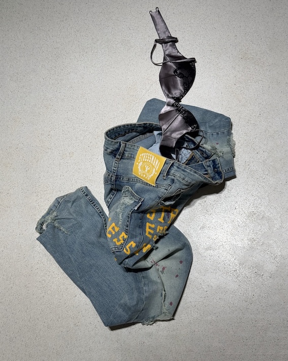 SSMA ART SPACE FLARED JEANS - BLUE