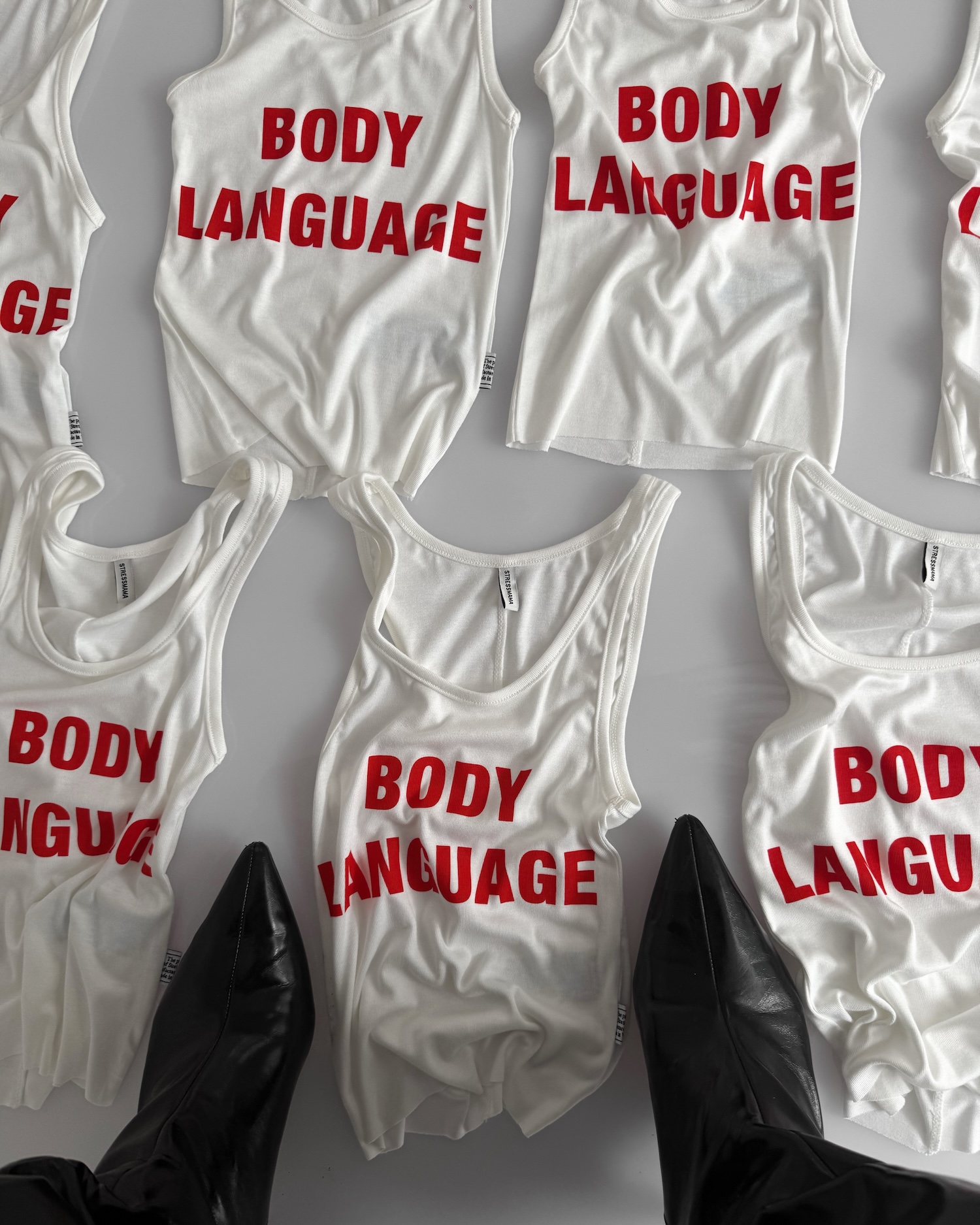SSMA BODY LANGUAGE TANKTOP - WHITE