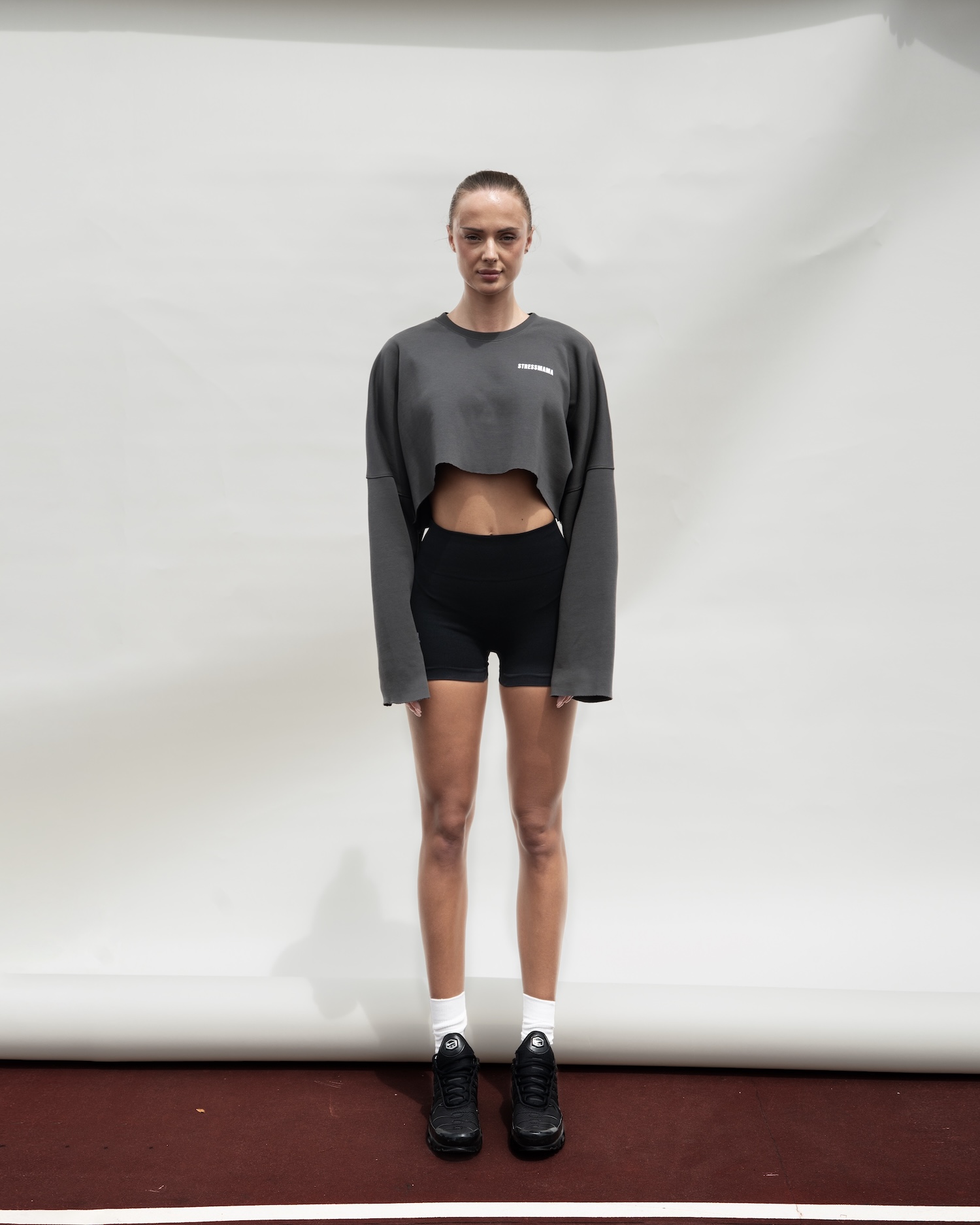 SSMA COACH CROP LONGSLEEVE - GRAY