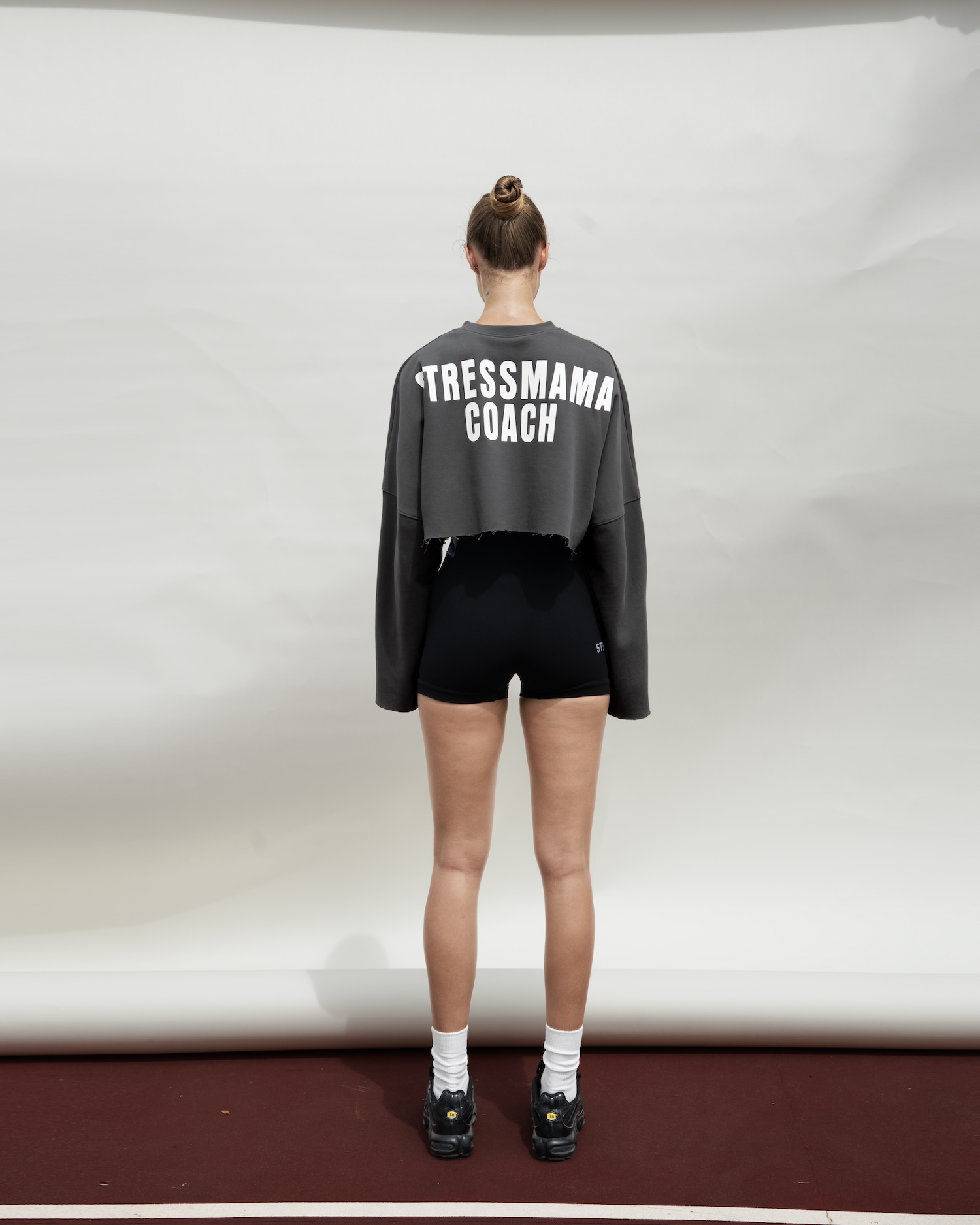 SSMA COACH CROP LONGSLEEVE - GRAY